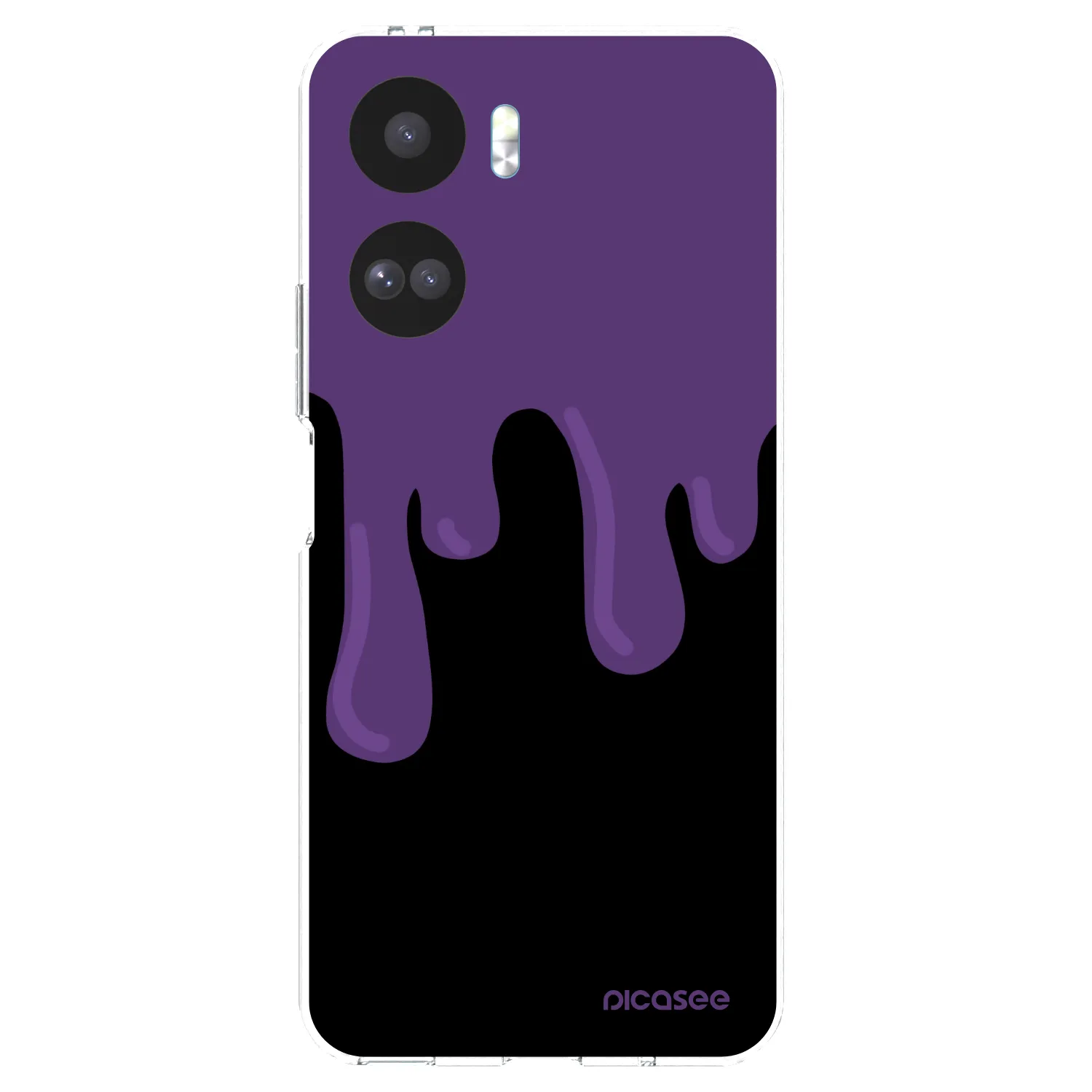 Picasee silikonski prozorni ovitek za Honor 90 Lite 5G - Purple spooky