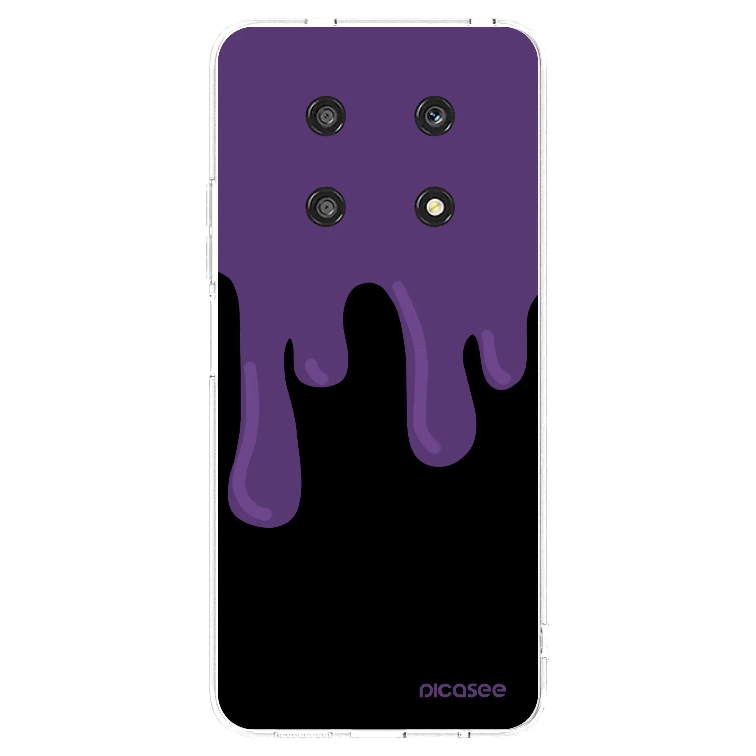 Picasee silikonski prozorni ovitek za Honor Magic4 Lite 5G - Purple spooky