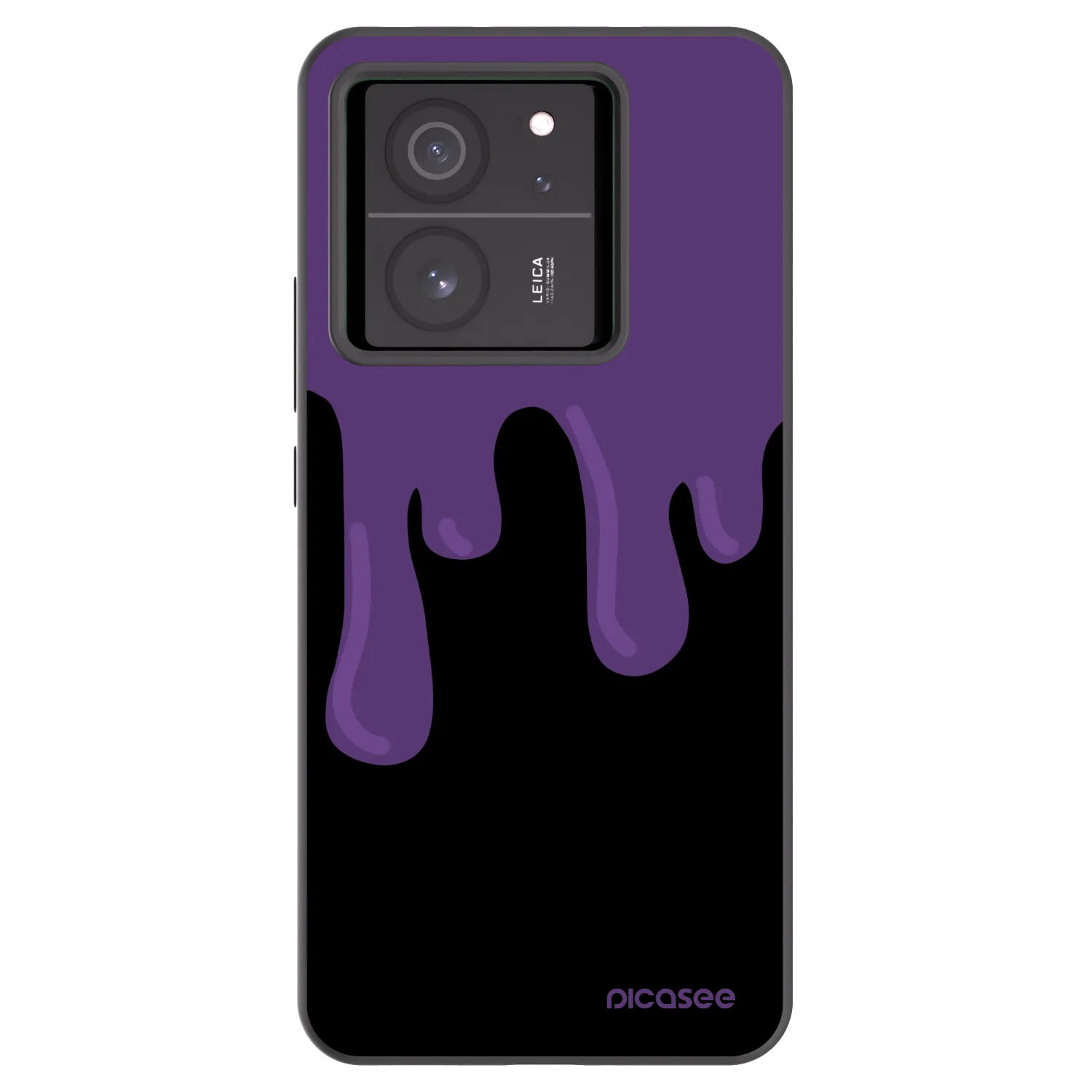 Picasee silikonski črni ovitek za Xiaomi 13T Pro - Purple spooky