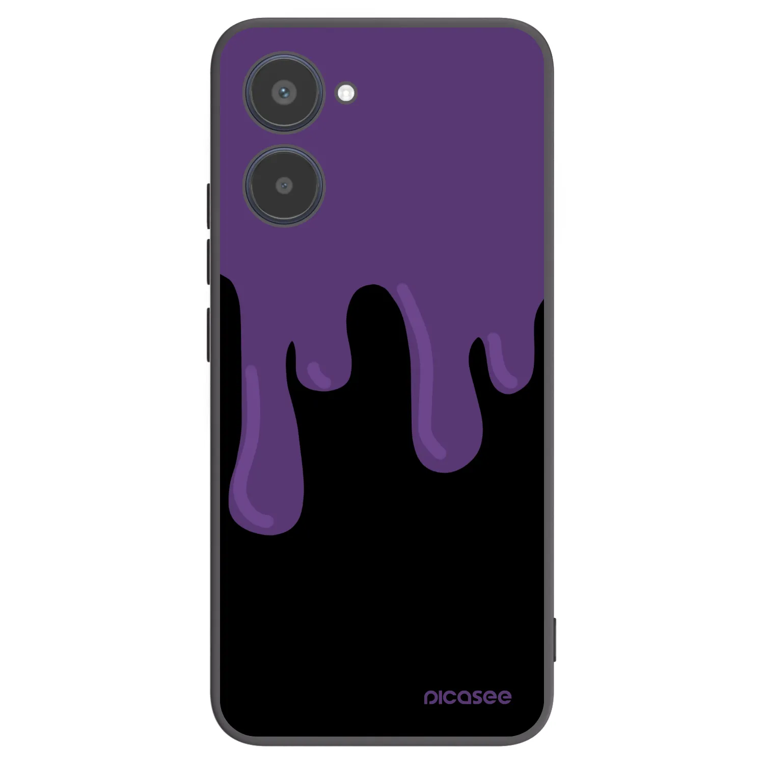 Picasee silikonski črni ovitek za Realme 10 4G - Purple spooky