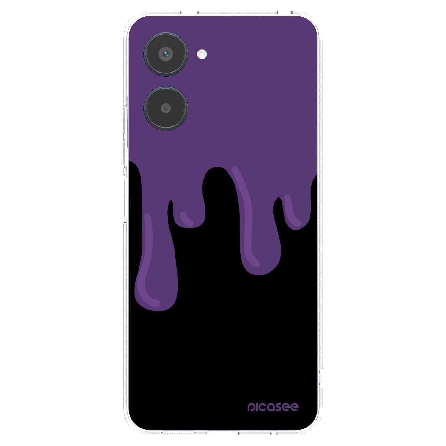 Picasee silikonski prozorni ovitek za Realme 10 4G - Purple spooky
