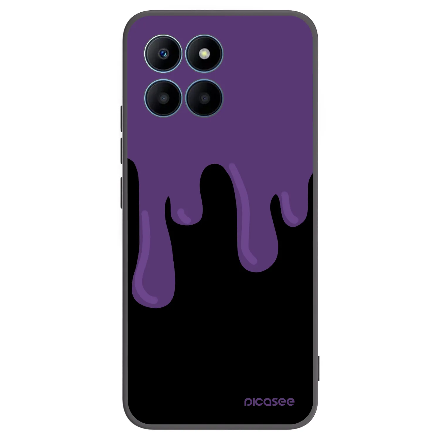Picasee silikonski črni ovitek za Honor 70 Lite - Purple spooky