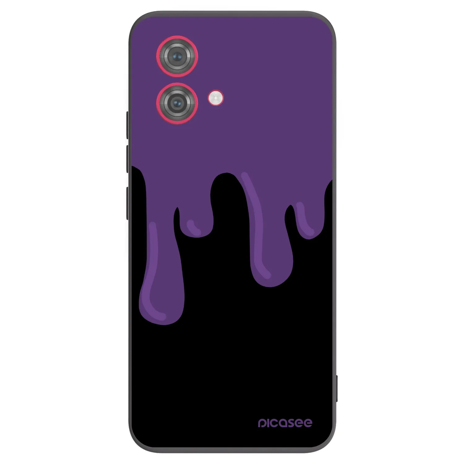 Picasee silikonski črni ovitek za Motorola Moto G84 5G - Purple spooky