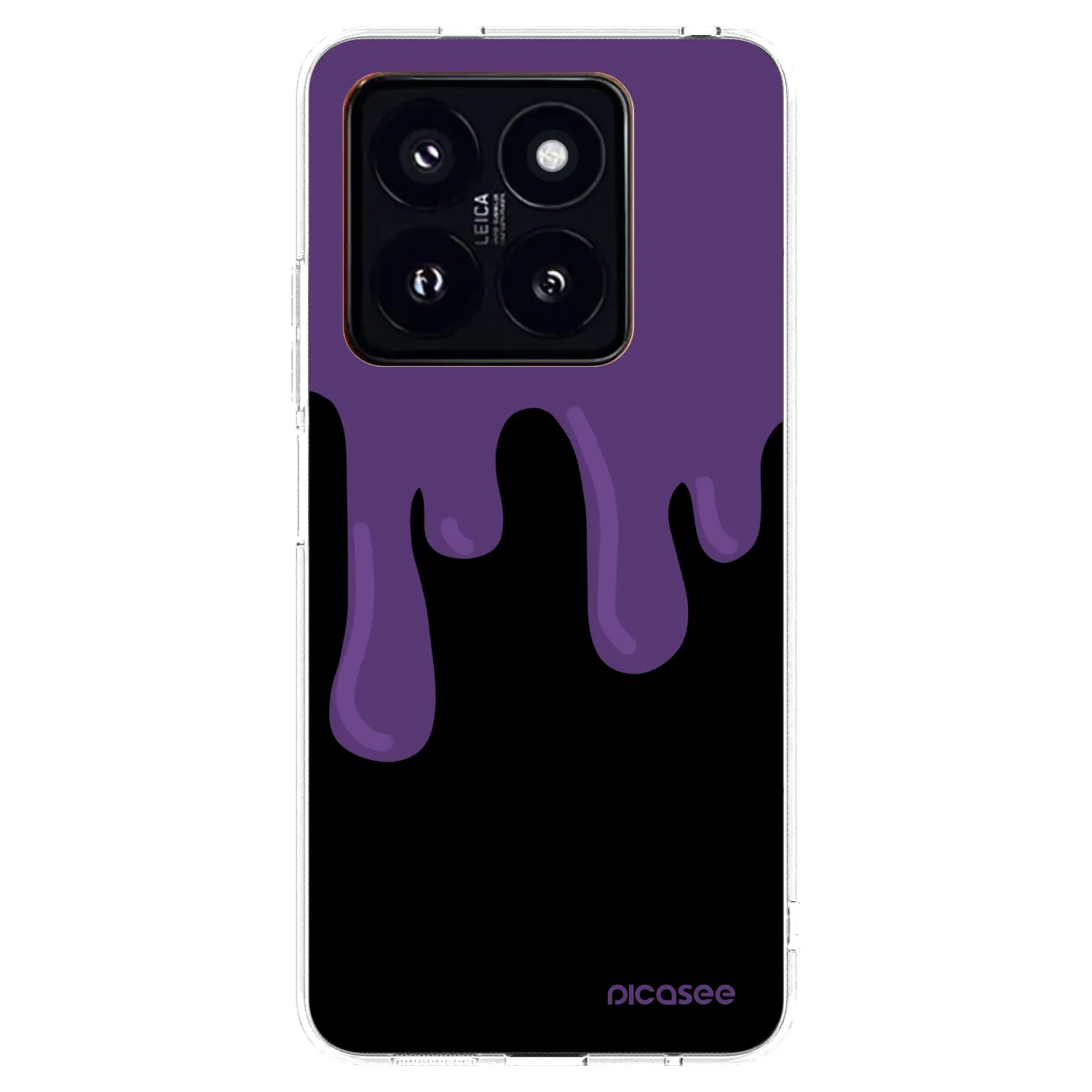 Picasee silikonski prozorni ovitek za Xiaomi 14 Pro - Purple spooky