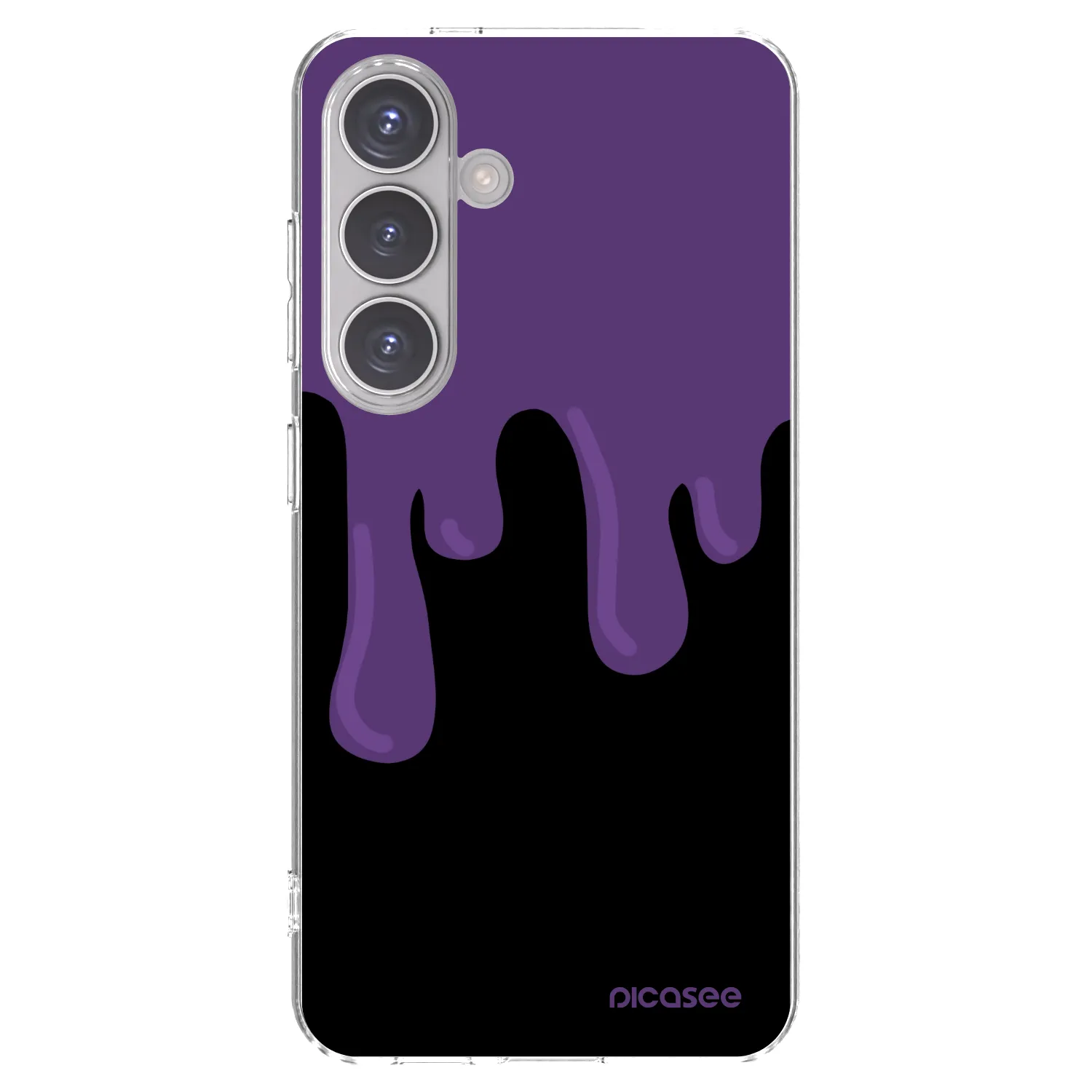 Picasee silikonski prozorni ovitek za Samsung Galaxy S24 S921B 5G - Purple spooky