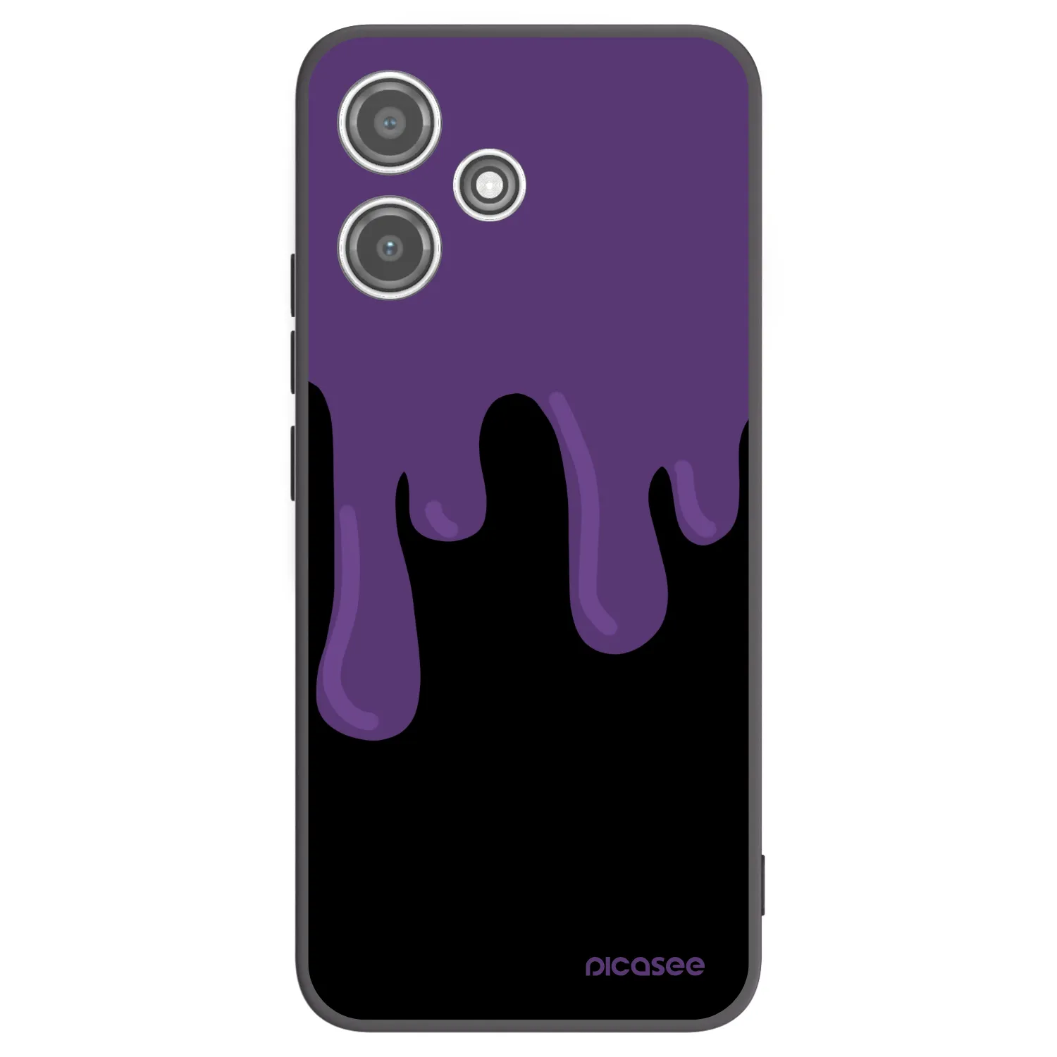 Picasee silikonski črni ovitek za Xiaomi Redmi 12 5G - Purple spooky