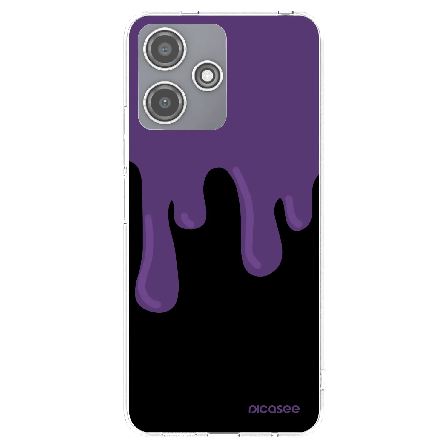 Picasee silikonski prozorni ovitek za Xiaomi Redmi 12 5G - Purple spooky