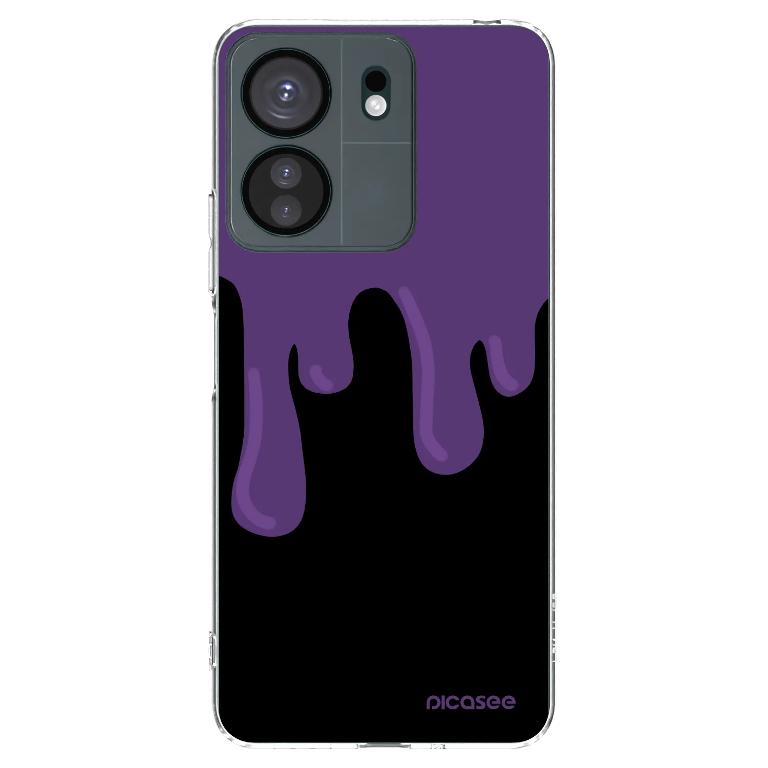 Picasee silikonski prozorni ovitek za Xiaomi Redmi 13C 4G - Purple spooky
