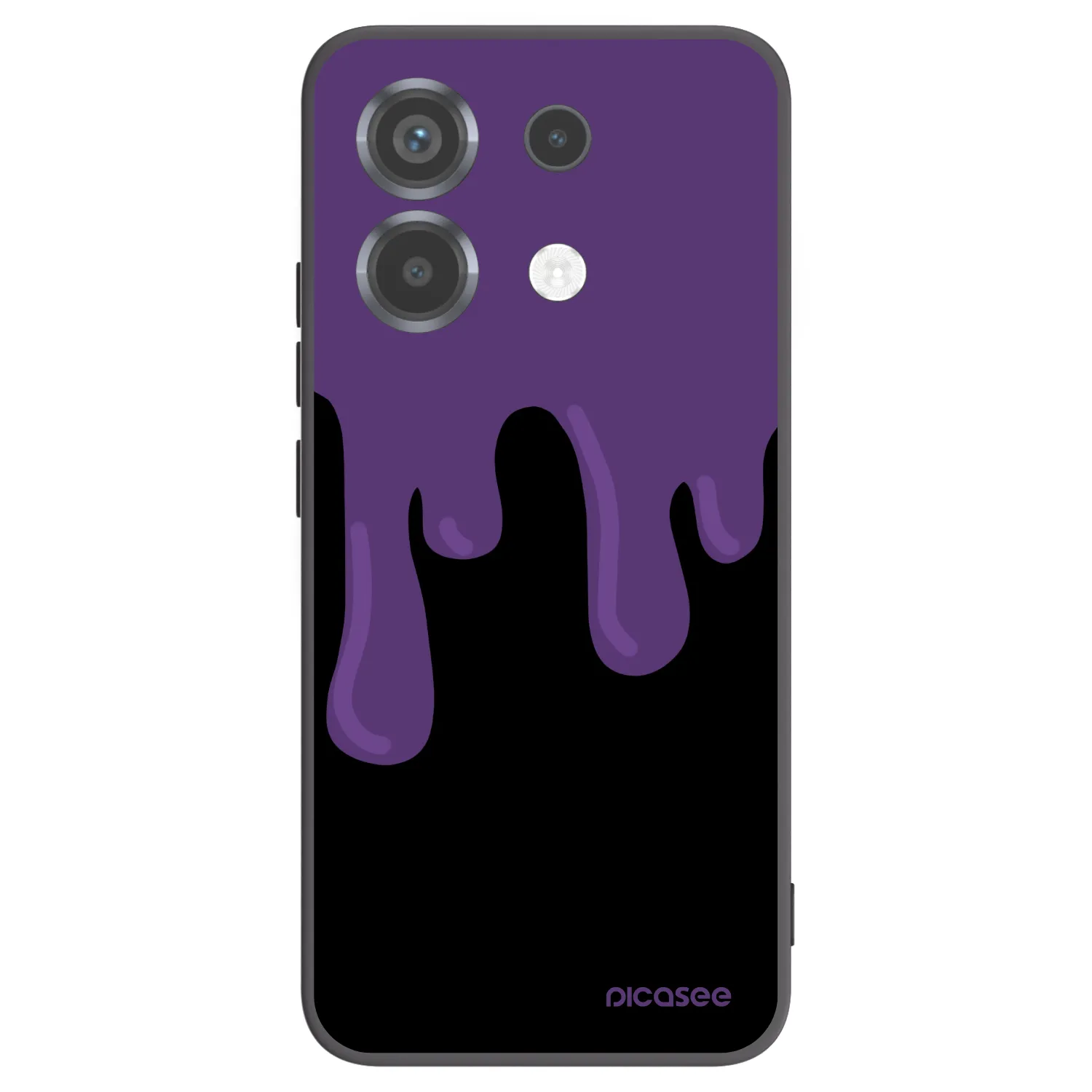 Picasee silikonski črni ovitek za Xiaomi Poco X6 - Purple spooky
