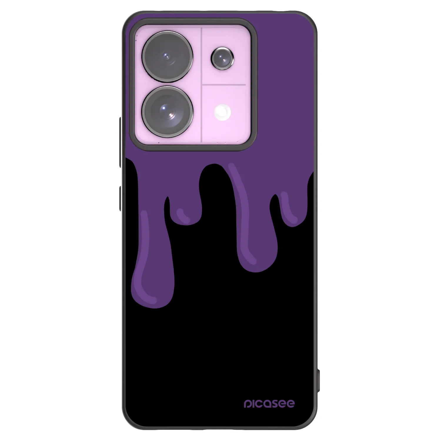 Picasee silikonski črni ovitek za Xiaomi Redmi Note 13 Pro 5G - Purple spooky
