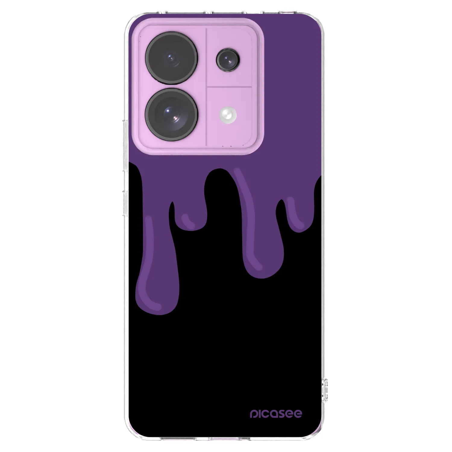 Picasee silikonski prozorni ovitek za Xiaomi Redmi Note 13 Pro 5G - Purple spooky