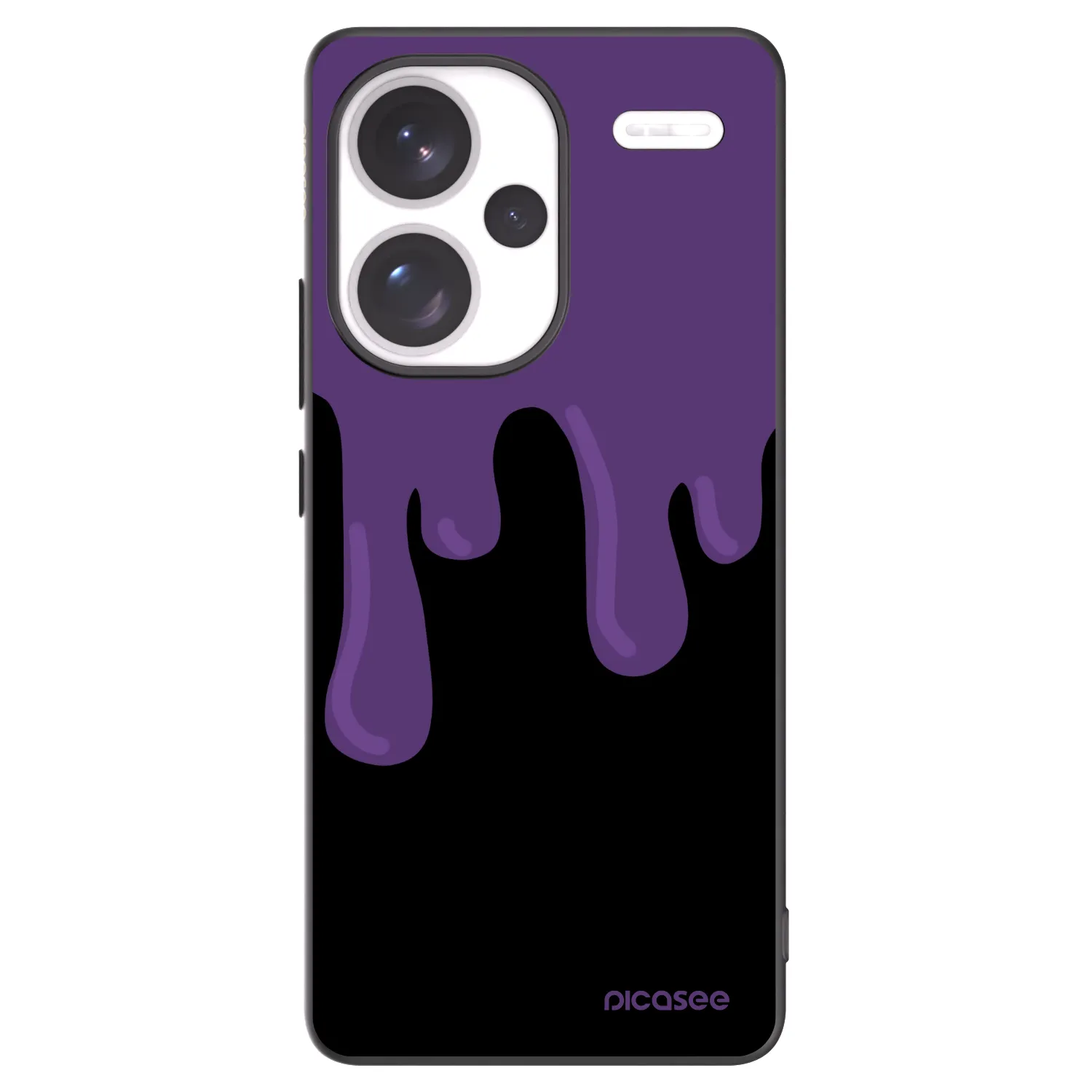 Picasee silikonski črni ovitek za Xiaomi Redmi Note 13 Pro+ 5G - Purple spooky