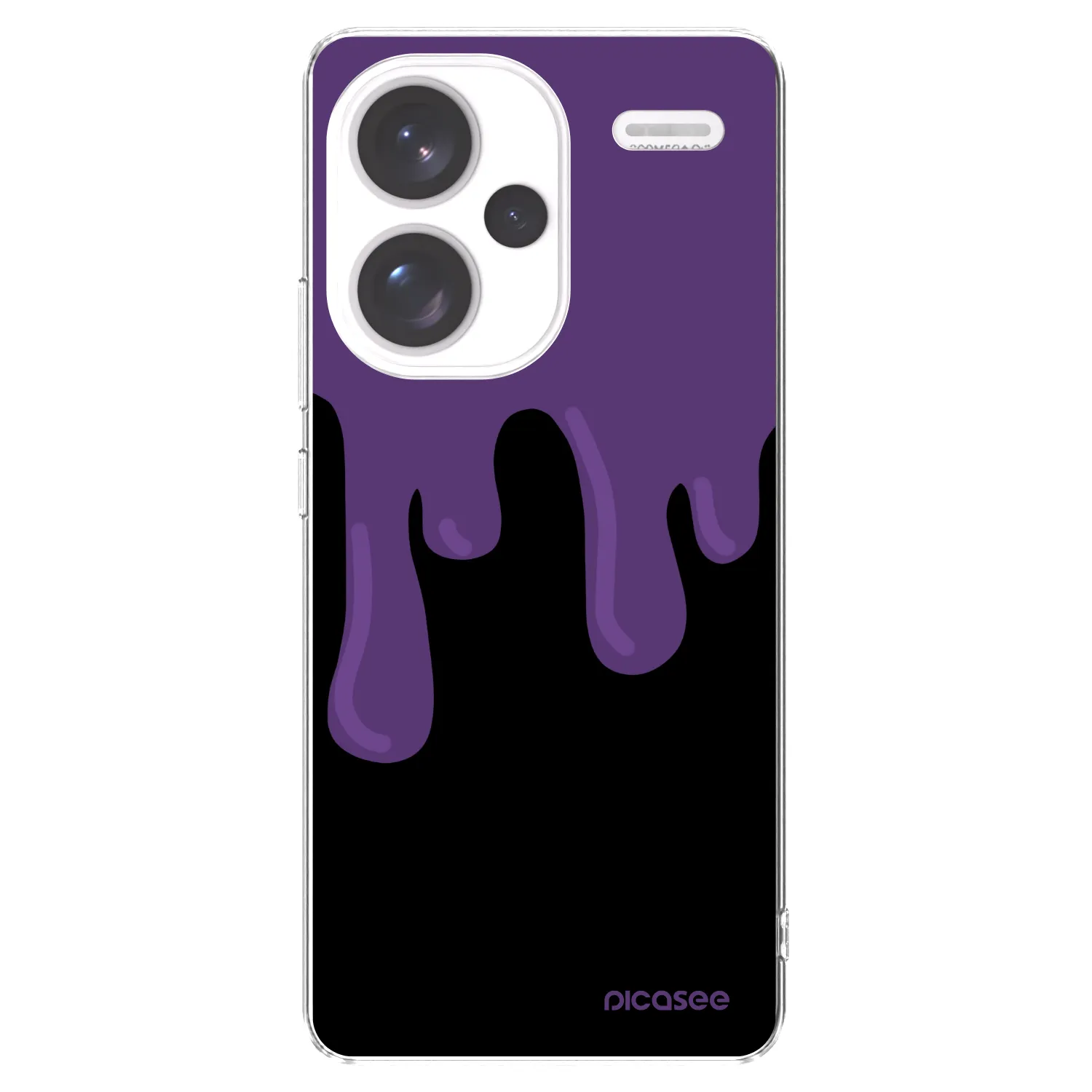 Picasee silikonski prozorni ovitek za Xiaomi Redmi Note 13 Pro+ 5G - Purple spooky