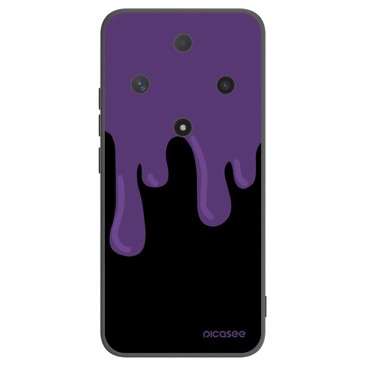Picasee silikonski črni ovitek za Honor Magic6 Lite 5G - Purple spooky