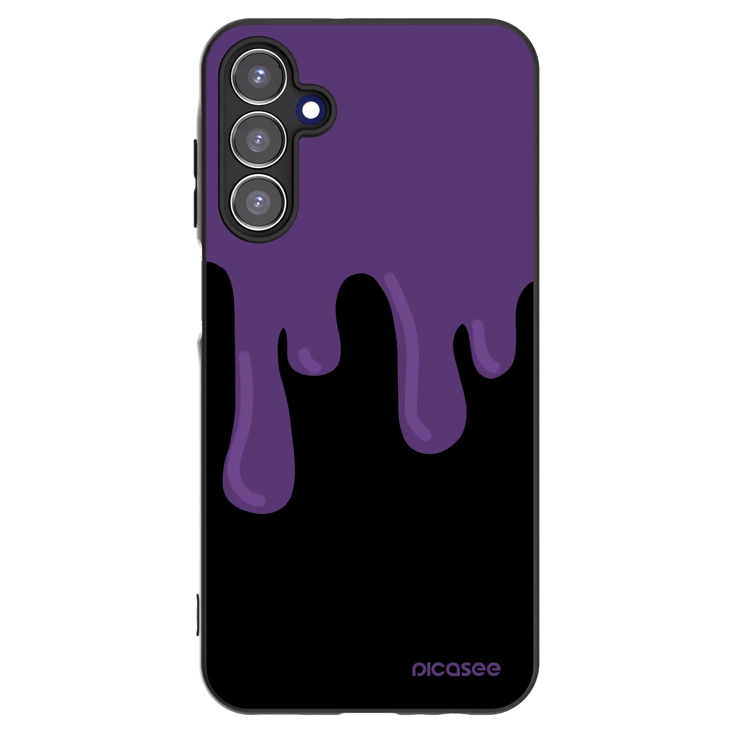Picasee silikonski črni ovitek za Samsung Galaxy A15 A156B 5G - Purple spooky