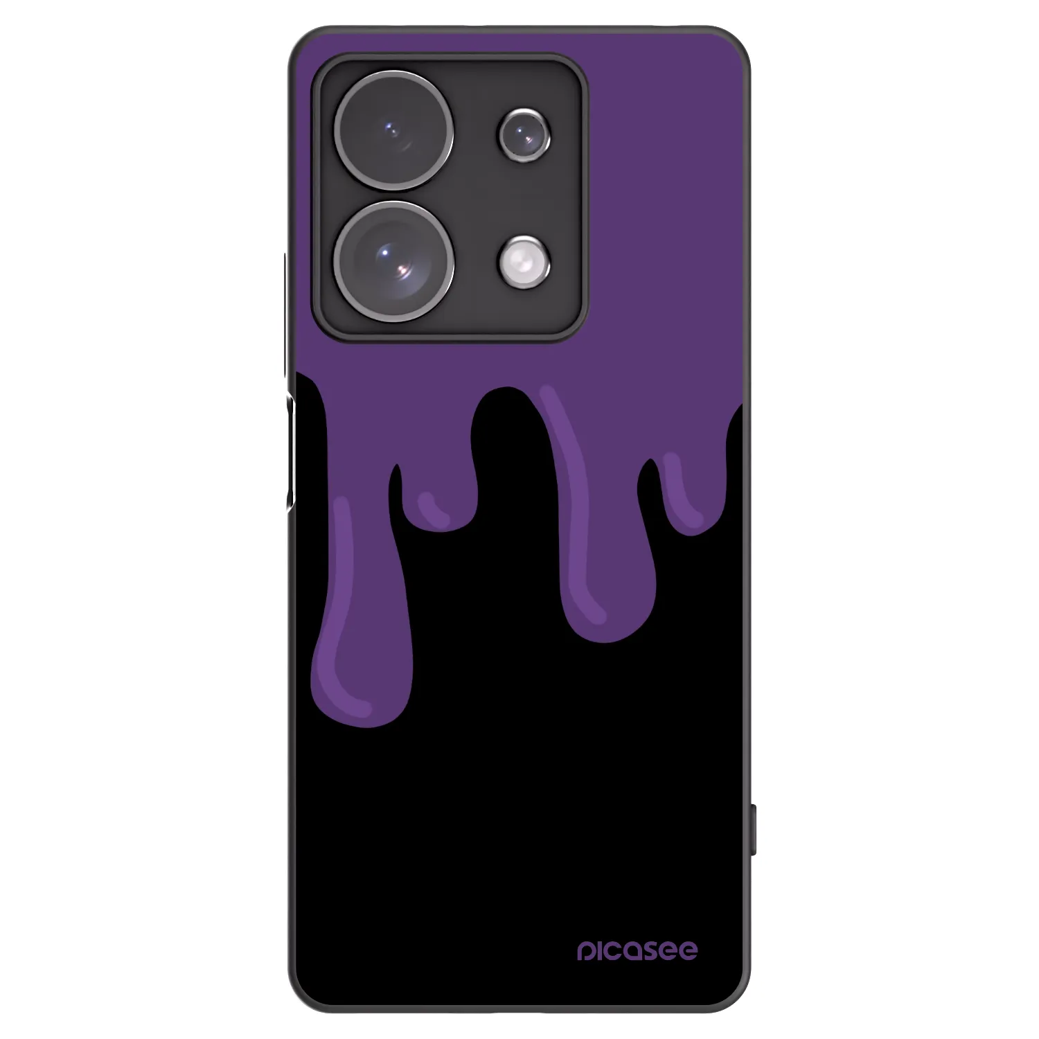 Picasee silikonski črni ovitek za Xiaomi Redmi Note 13 Pro 4G - Purple spooky