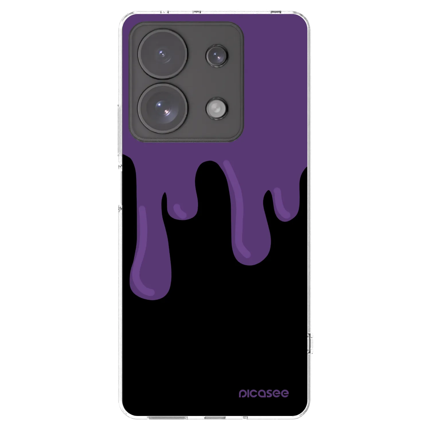 Picasee silikonski prozorni ovitek za Xiaomi Redmi Note 13 Pro 4G - Purple spooky