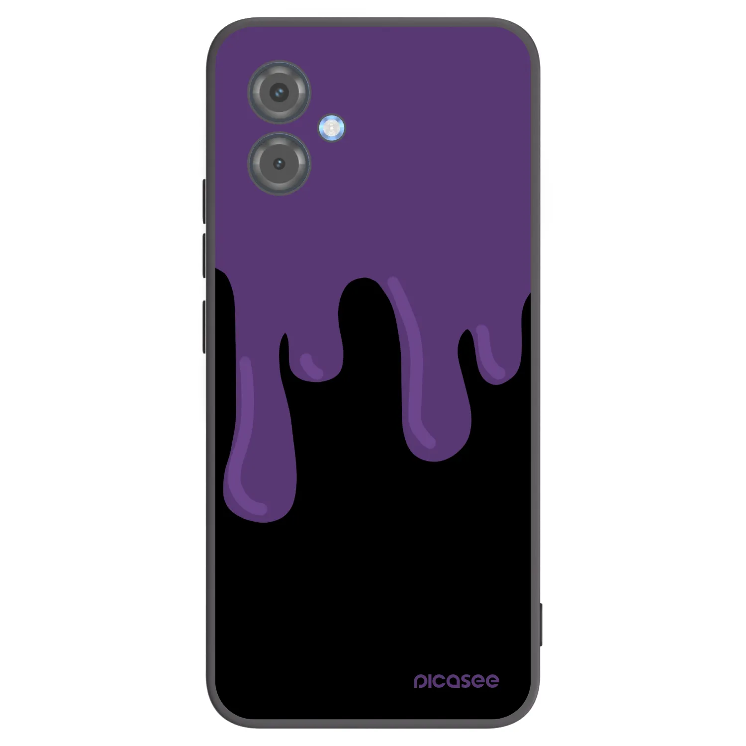 Picasee silikonski črni ovitek za Motorola Moto G14 - Purple spooky