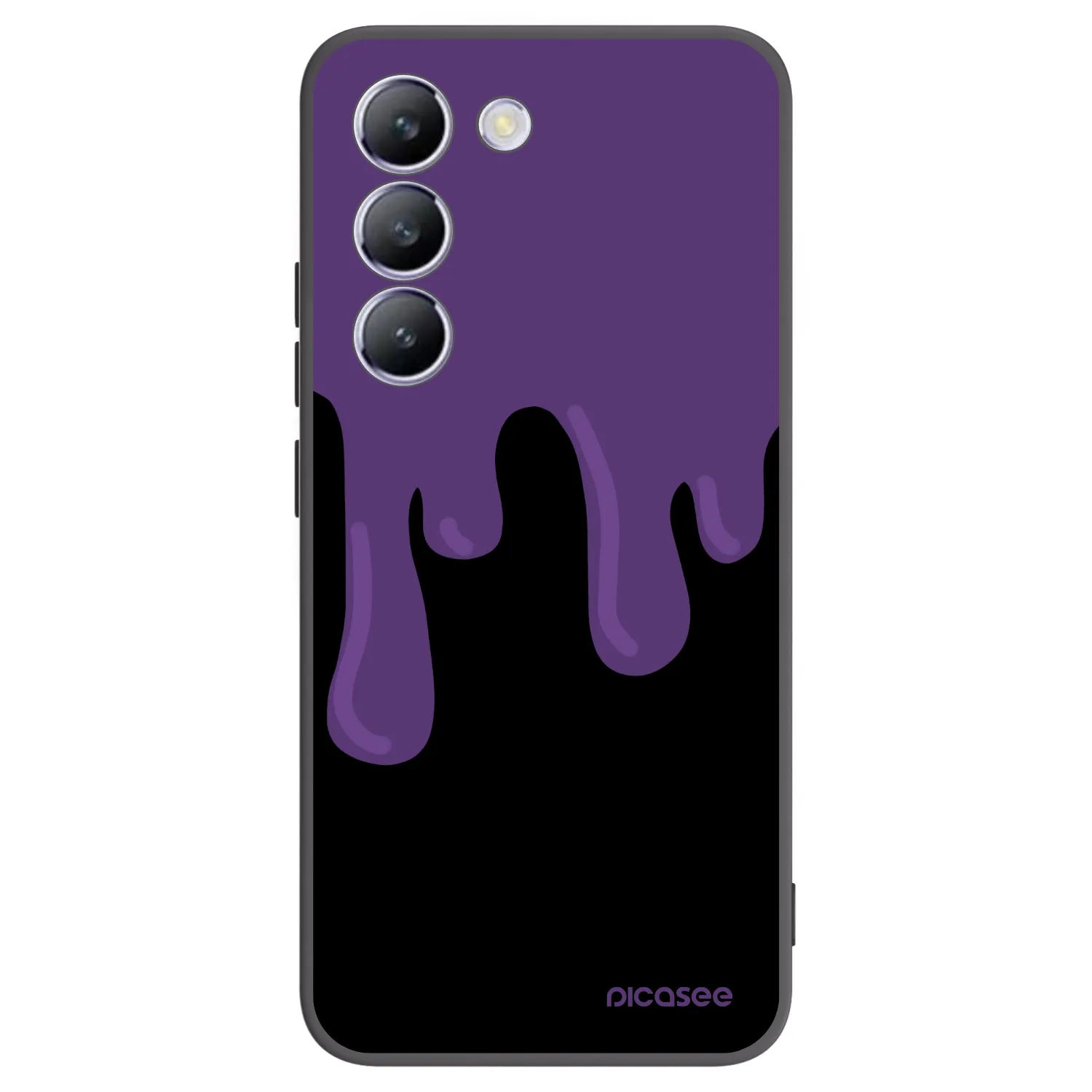Picasee silikonski črni ovitek za Vivo V40 SE 5G - Purple spooky
