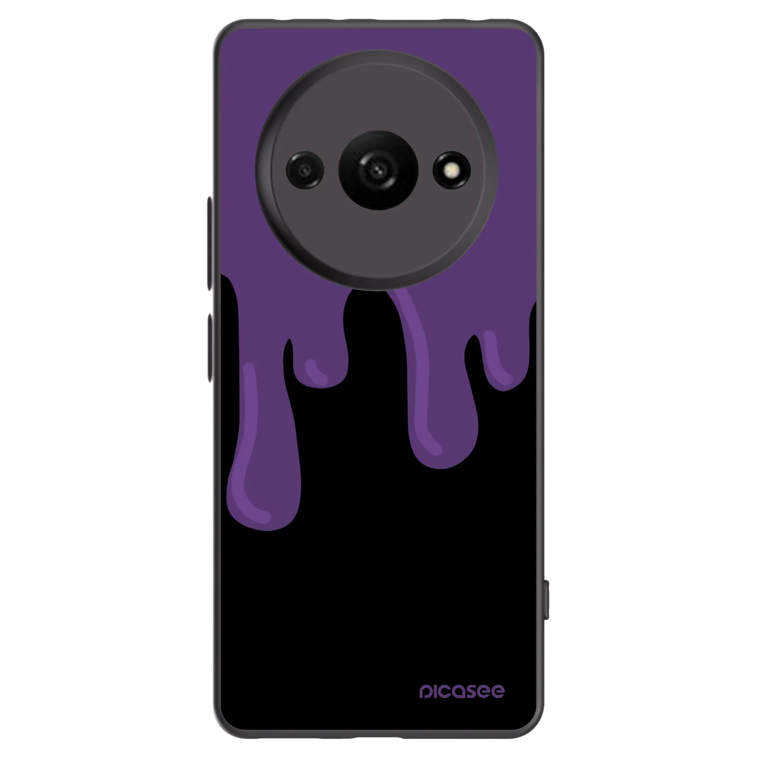 Picasee silikonski črni ovitek za Xiaomi Redmi A3 - Purple spooky