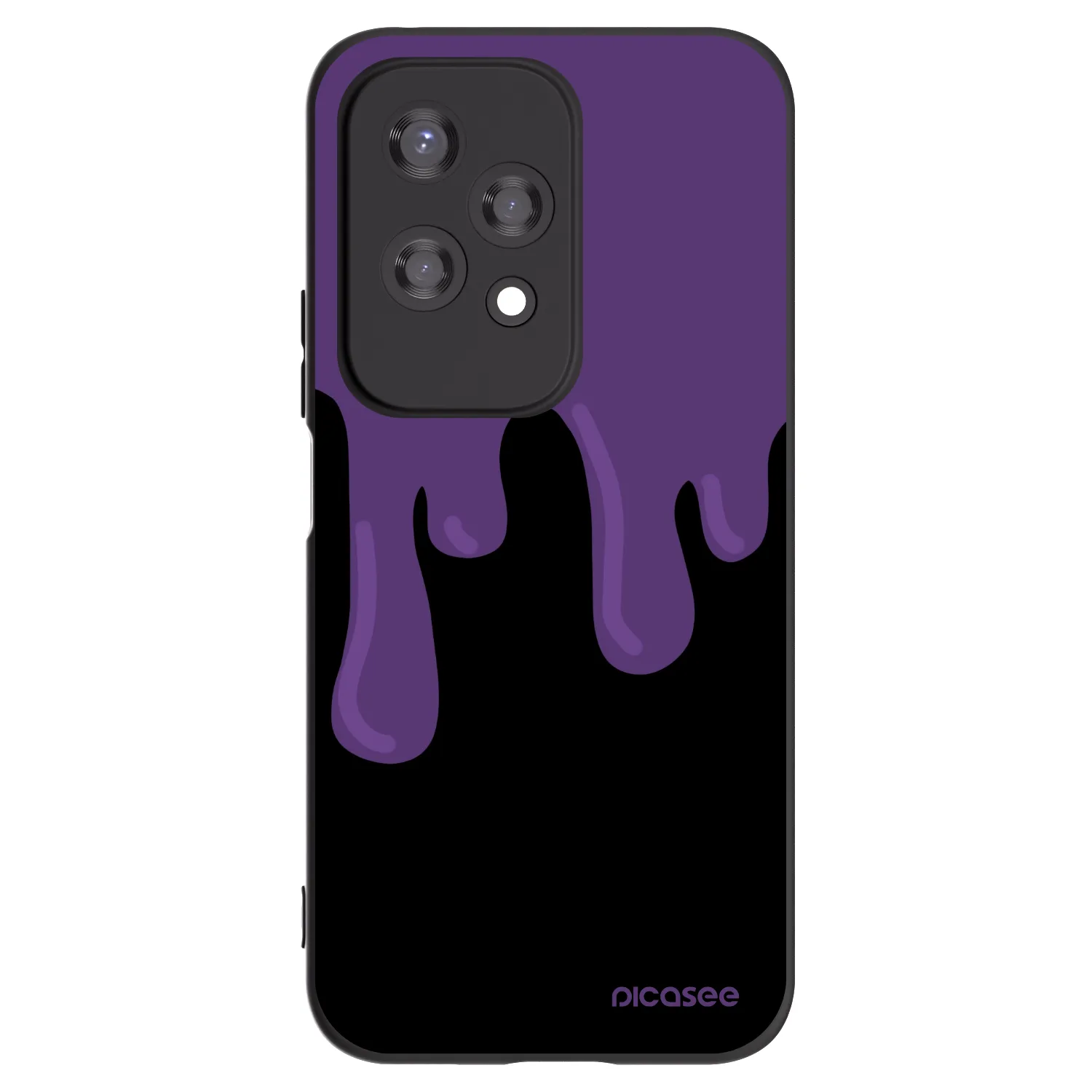 Picasee silikonski črni ovitek za Honor 200 Lite - Purple spooky