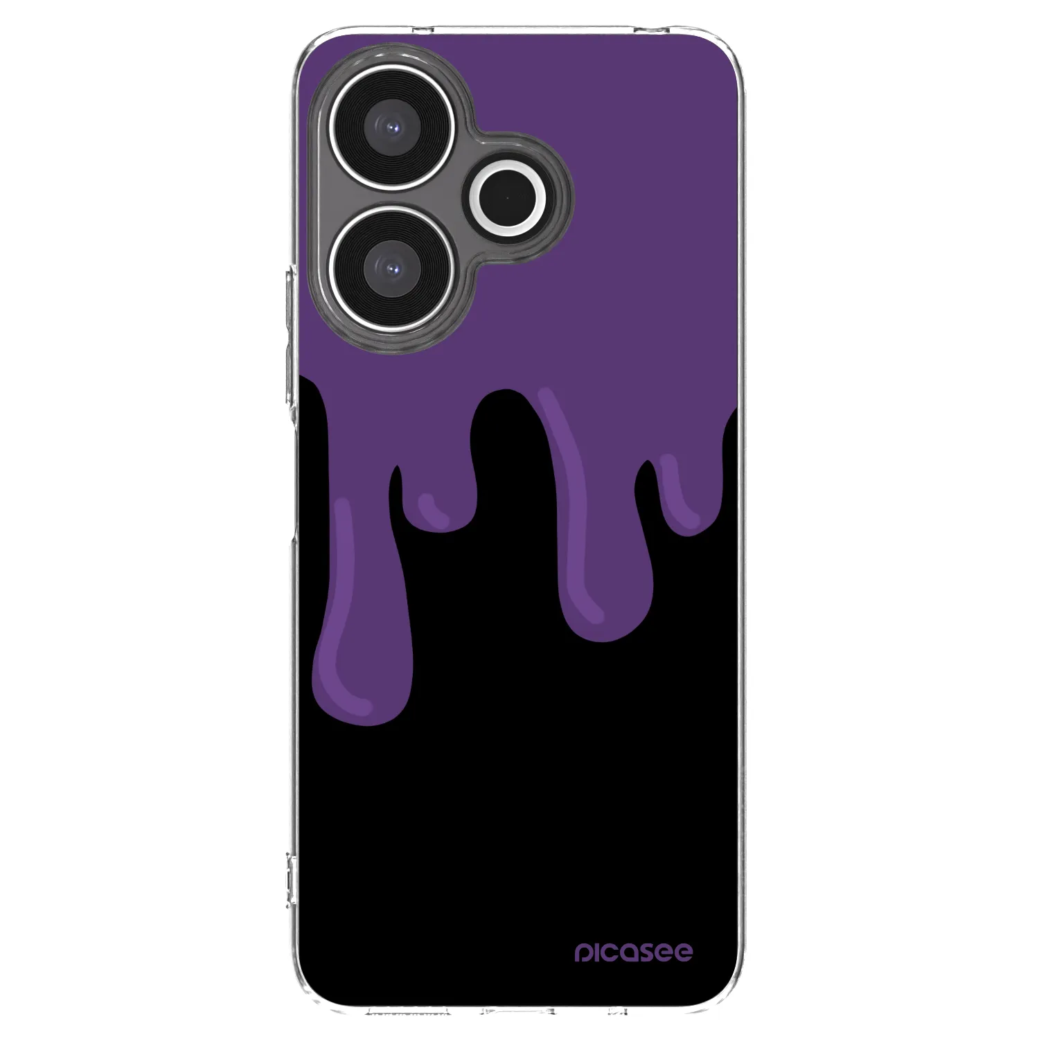Picasee silikonski prozorni ovitek za Xiaomi Redmi 13 4G - Purple spooky