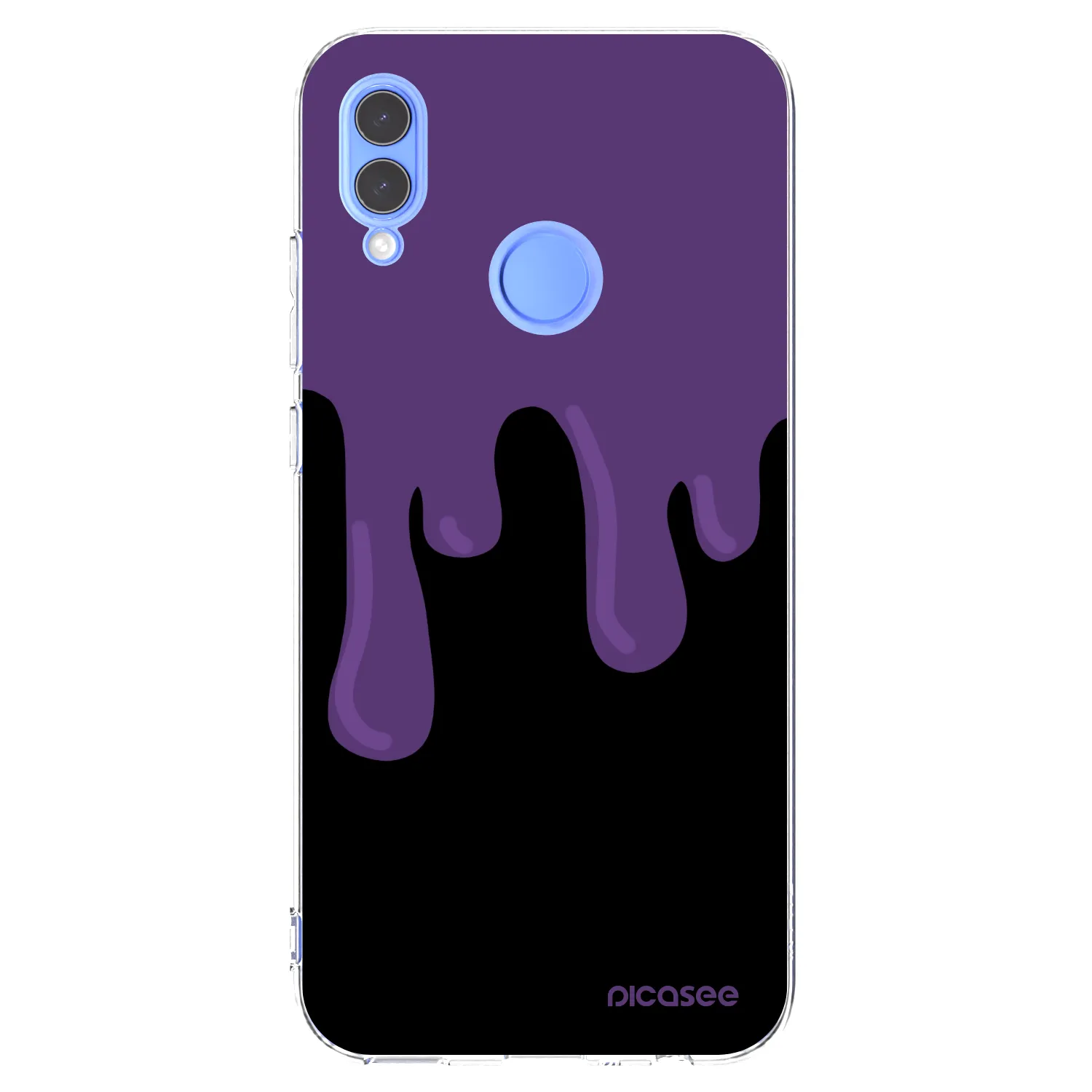 Picasee silikonski prozorni ovitek za Huawei P Smart 2019 - Purple spooky