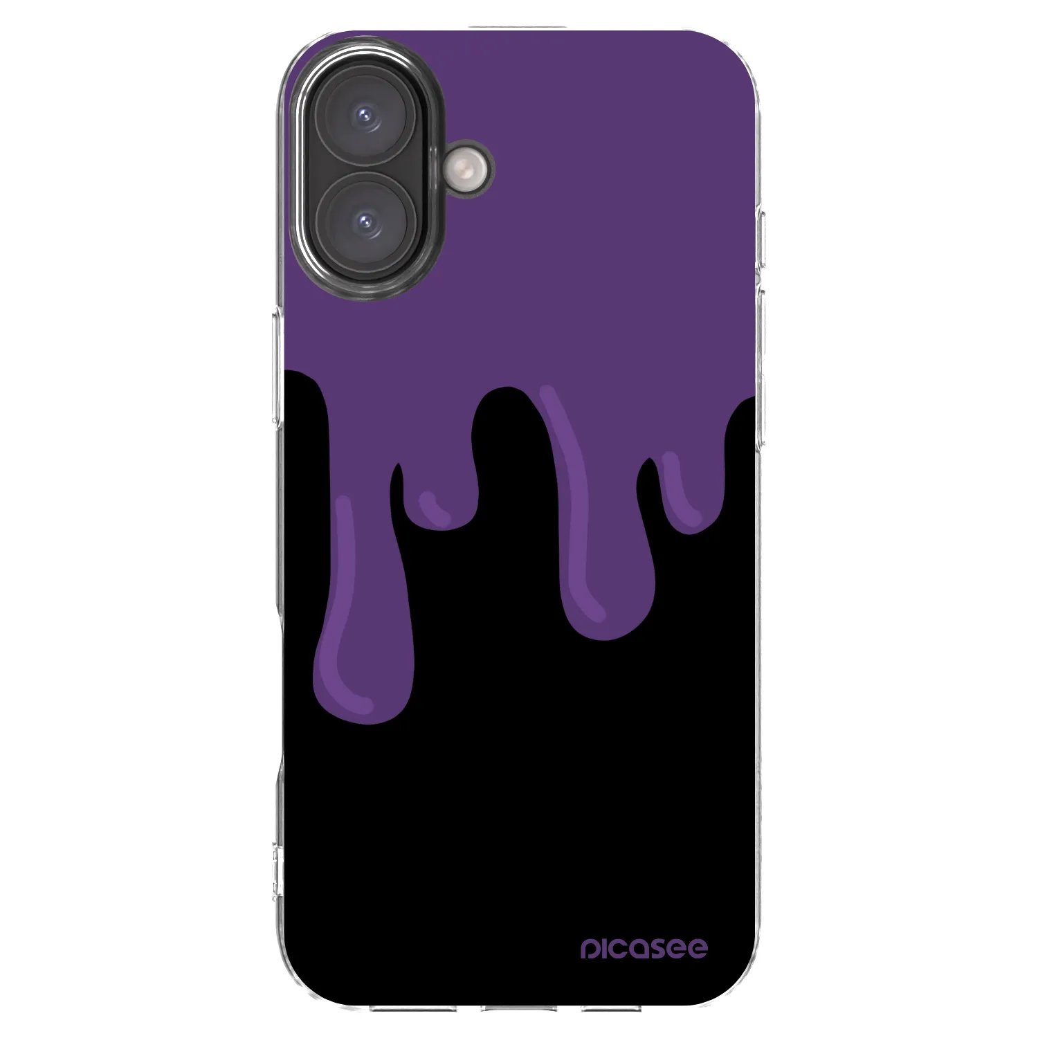Picasee silikonski prozorni ovitek za Apple iPhone 16 Plus - Purple spooky