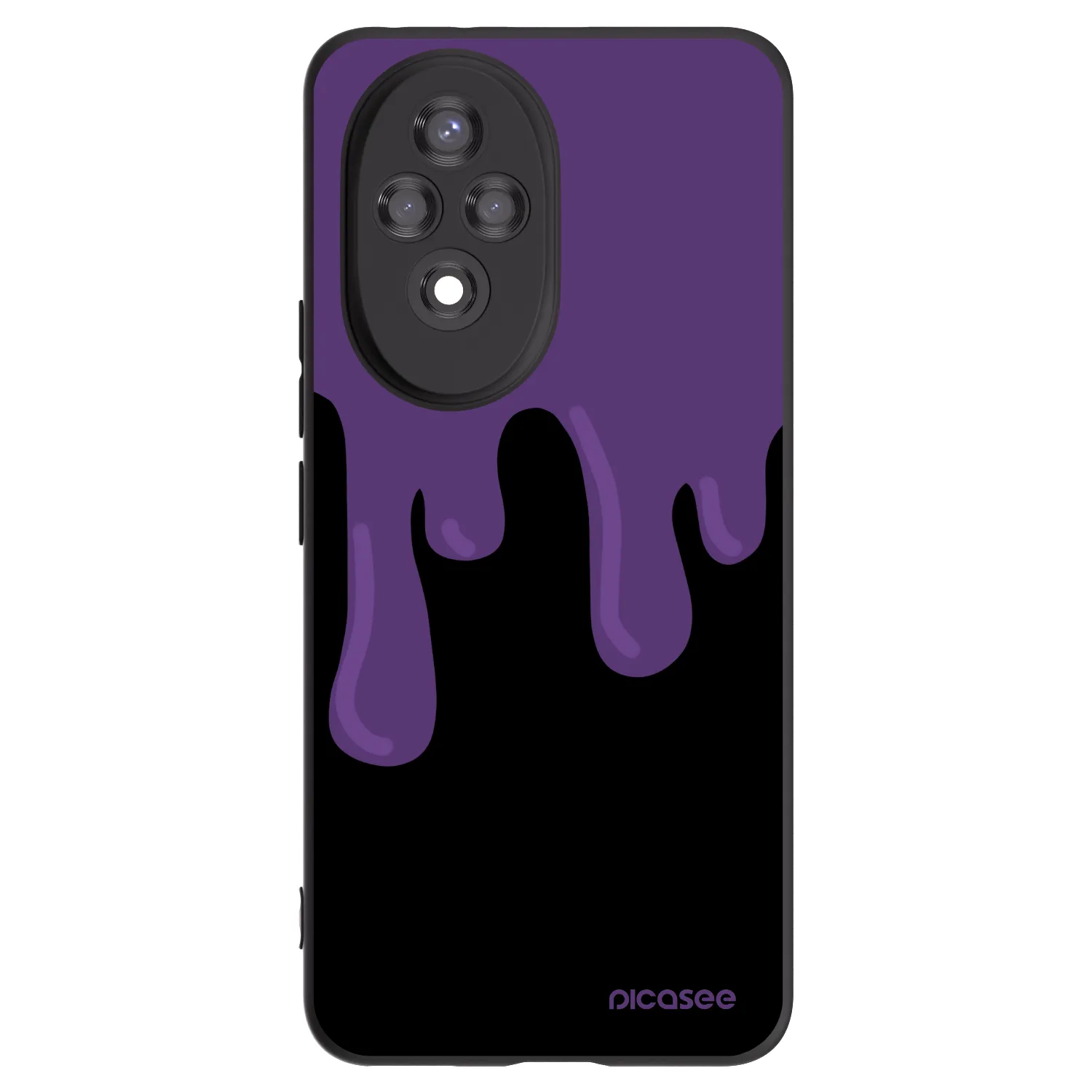 Picasee silikonski črni ovitek za Honor 200 5G - Purple spooky