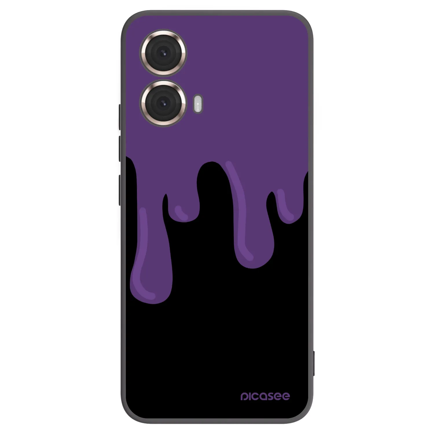 Picasee silikonski črni ovitek za Motorola Moto G85 - Purple spooky