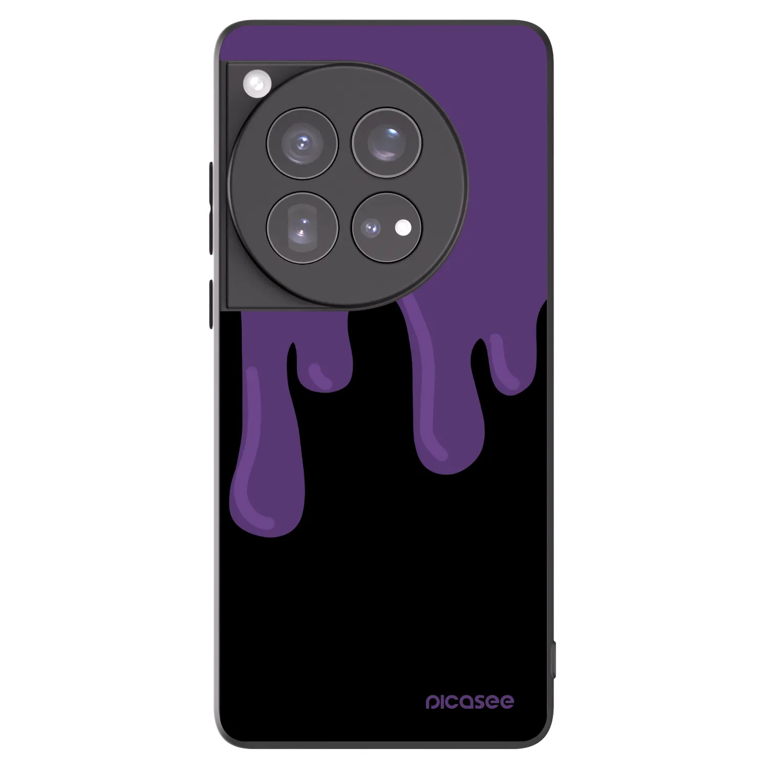 Picasee silikonski črni ovitek za OnePlus 12 5G - Purple spooky
