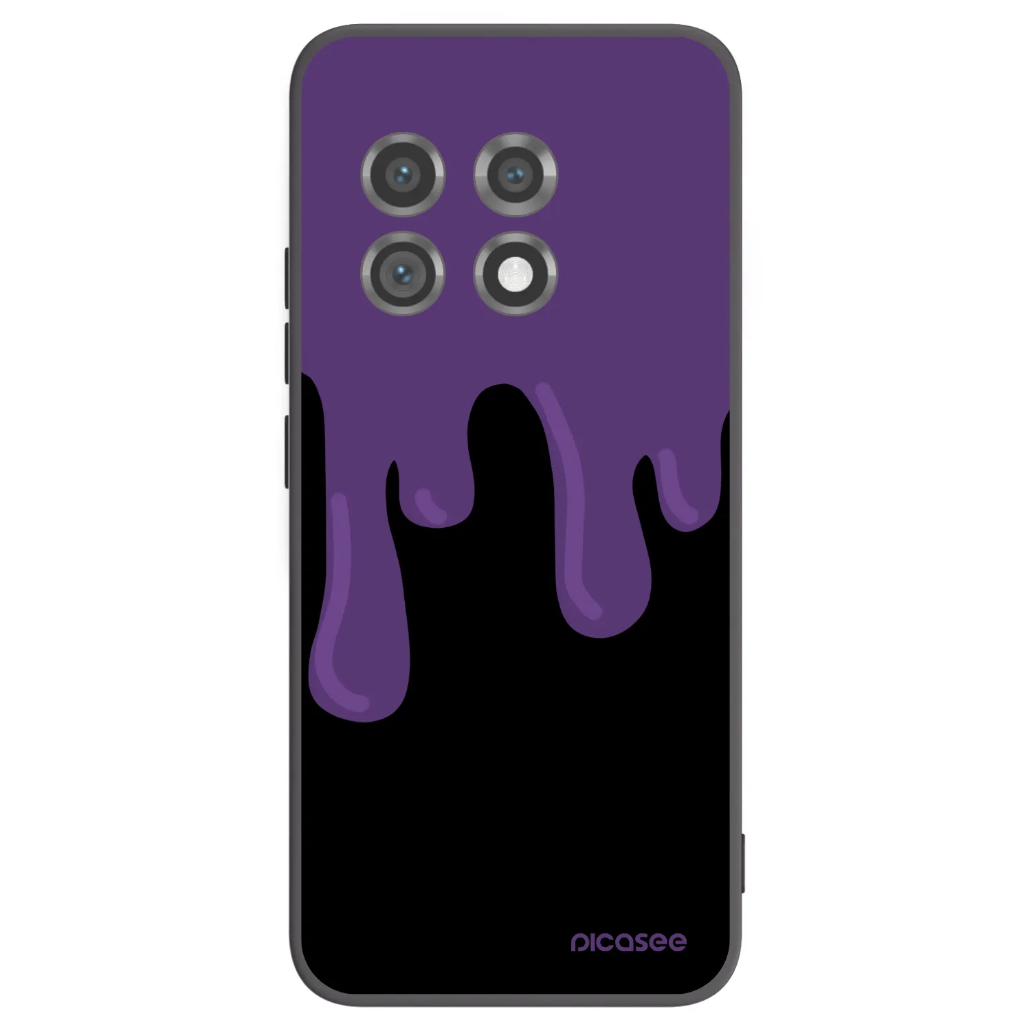 Picasee silikonski črni ovitek za OnePlus 11 5G - Purple spooky