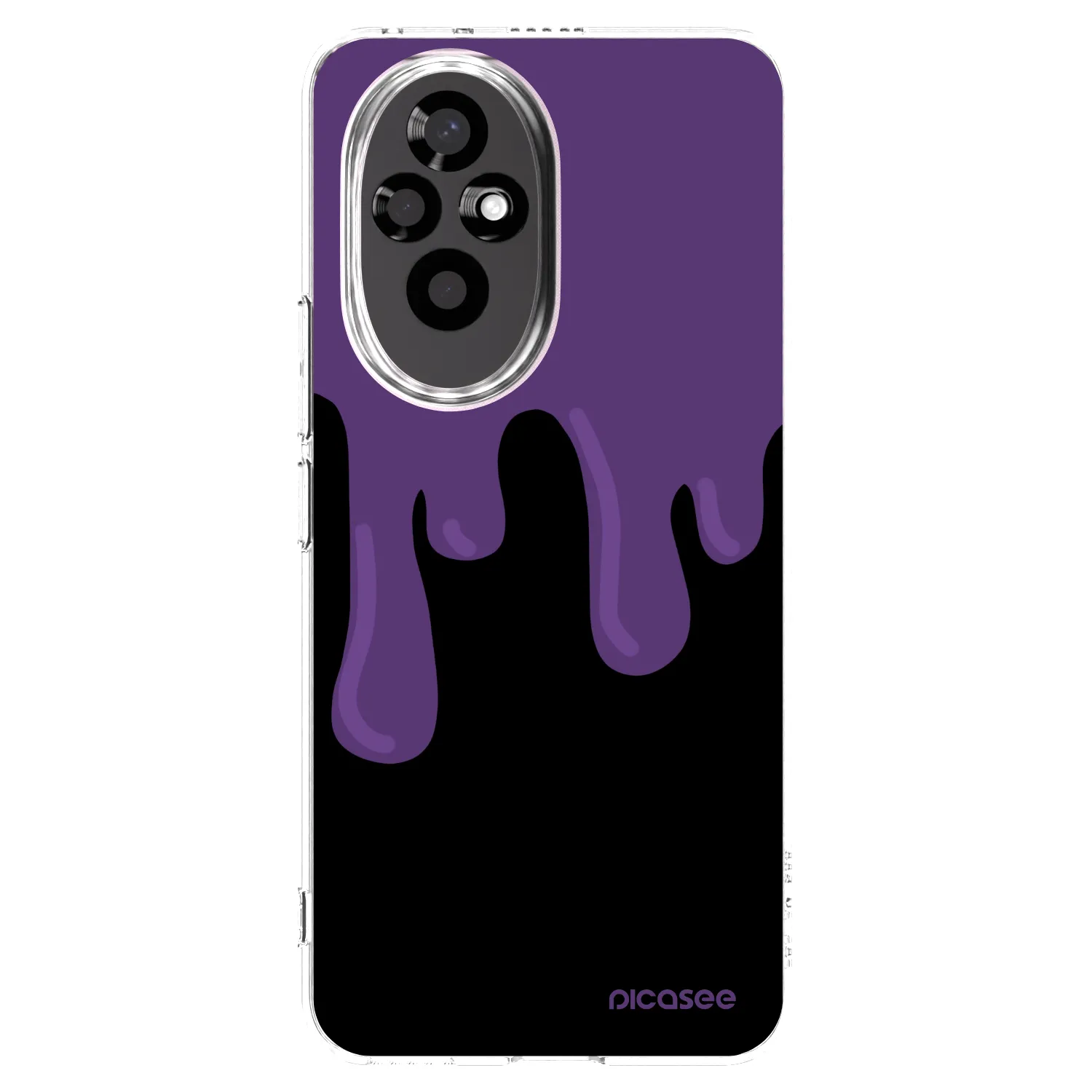 Picasee silikonski prozorni ovitek za Honor 200 Pro 5G - Purple spooky