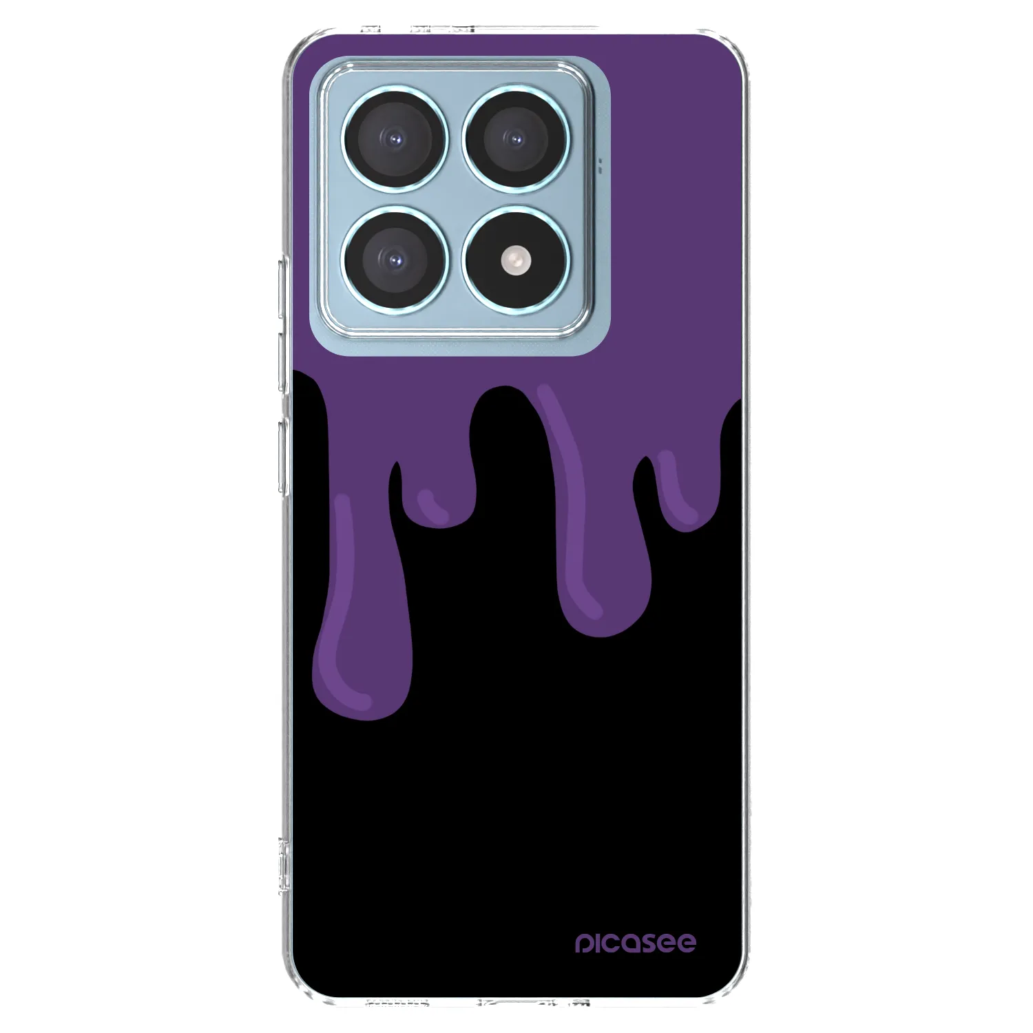 Picasee silikonski prozorni ovitek za Xiaomi 14T Pro - Purple spooky