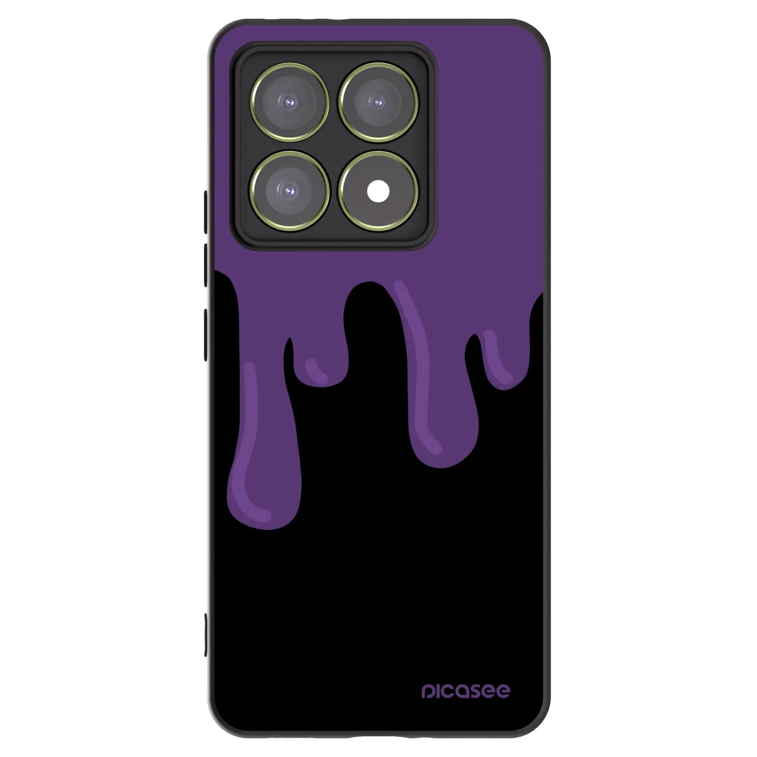 Picasee silikonski črni ovitek za Xiaomi 14T - Purple spooky