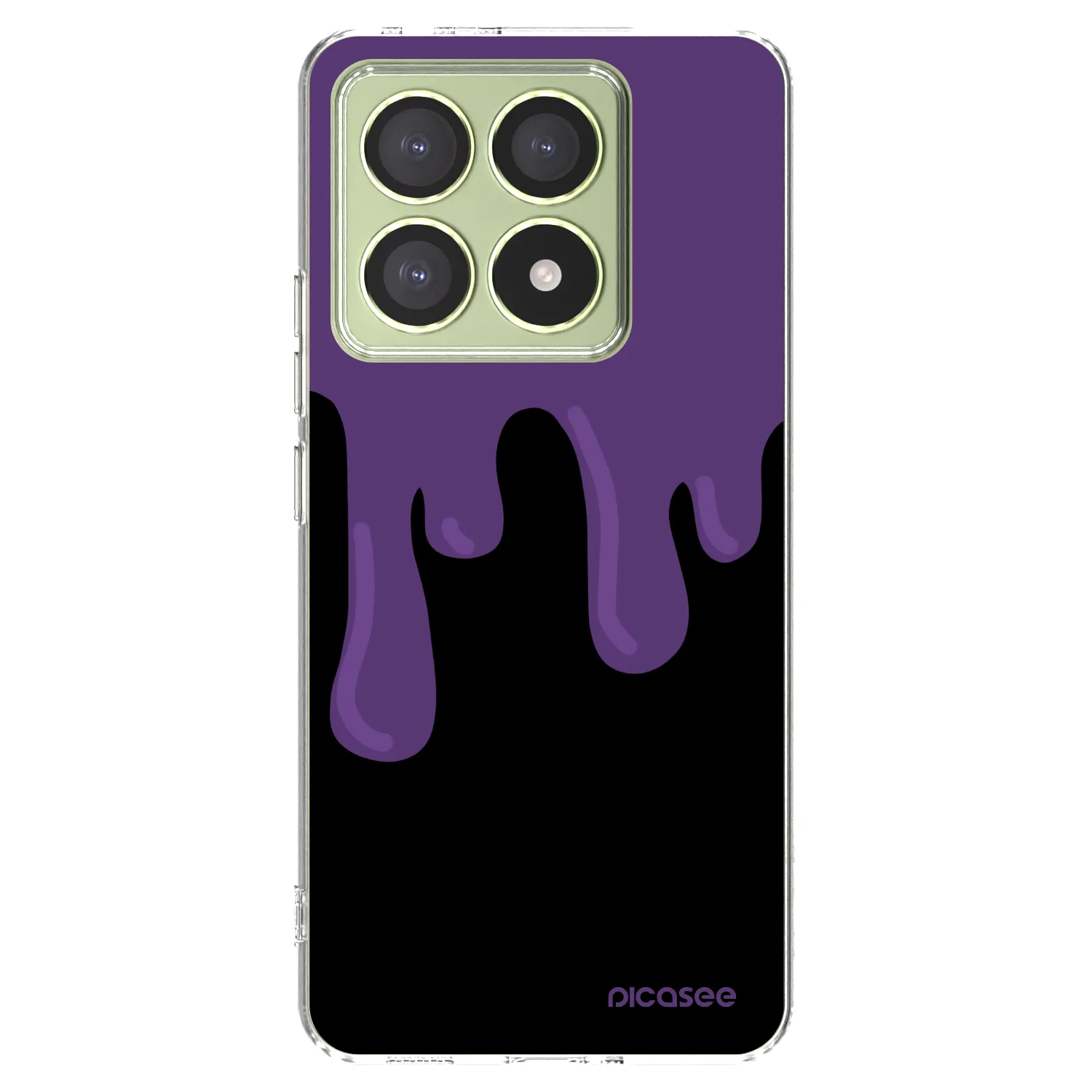 Picasee silikonski prozorni ovitek za Xiaomi 14T - Purple spooky