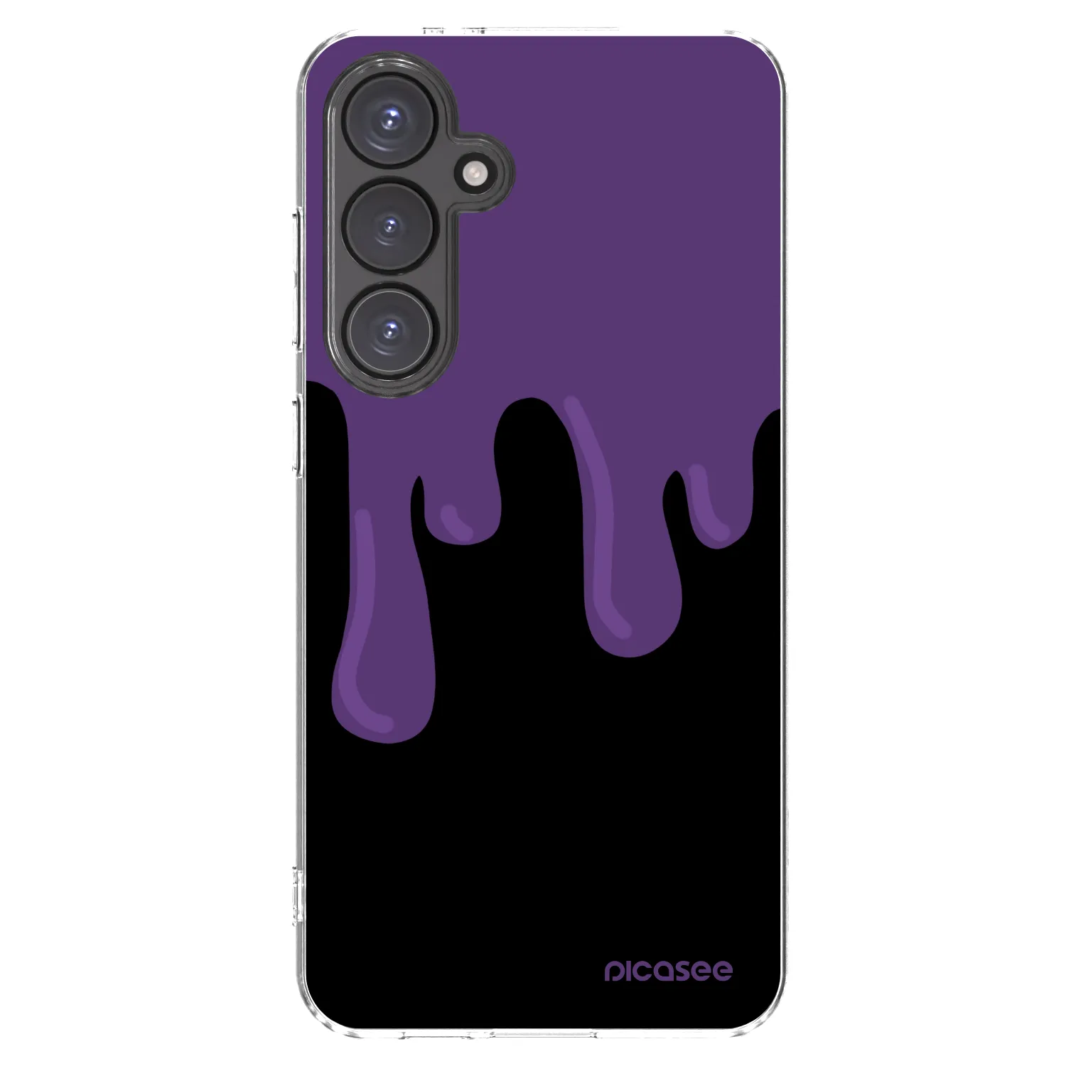 Picasee silikonski prozorni ovitek za Samsung Galaxy S24 FE S721B - Purple spooky