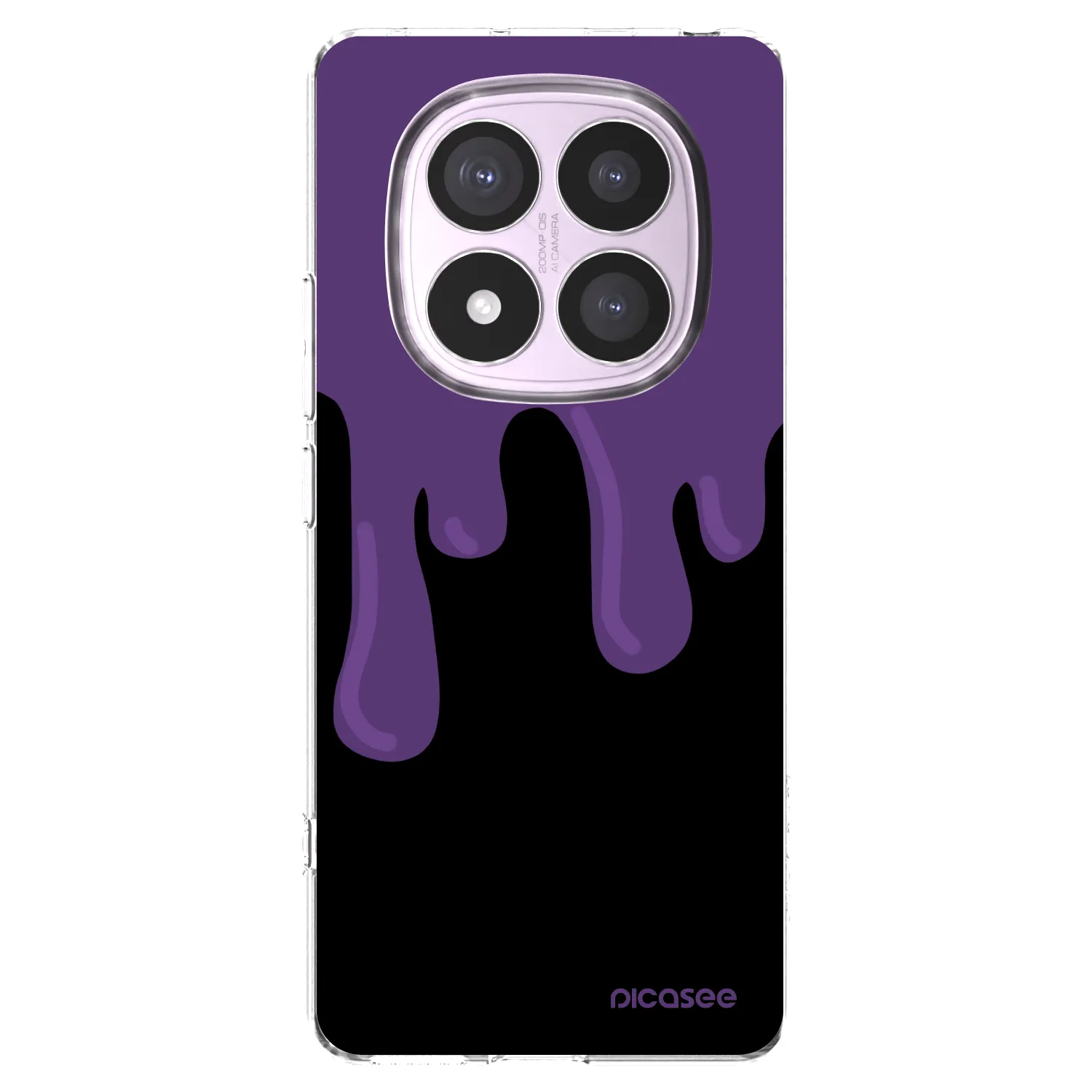 Picasee silikonski prozorni ovitek za Xiaomi Redmi Note 14 Pro 5G - Purple spooky