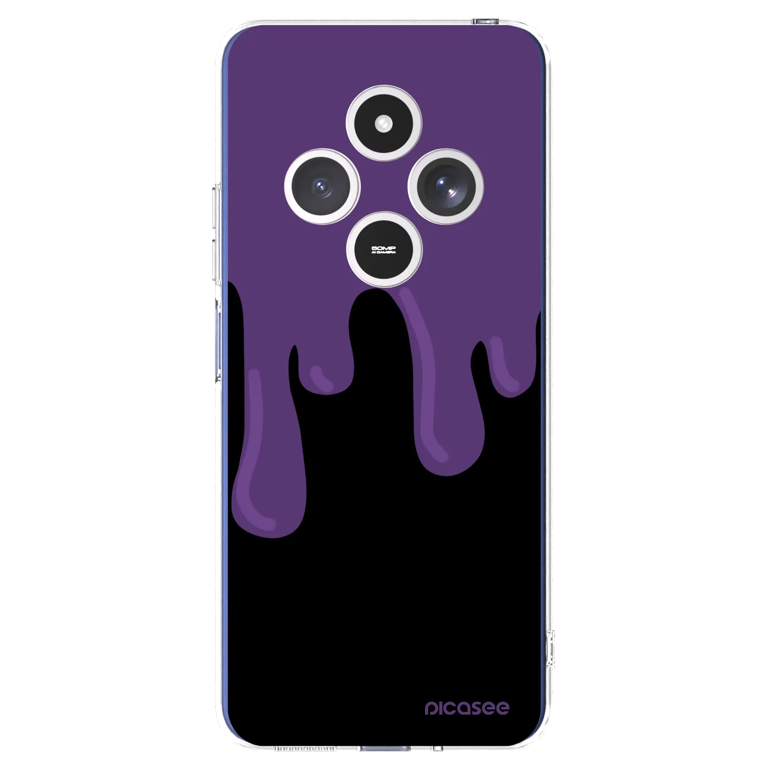Picasee silikonski prozorni ovitek za Xiaomi Redmi 14C - Purple spooky