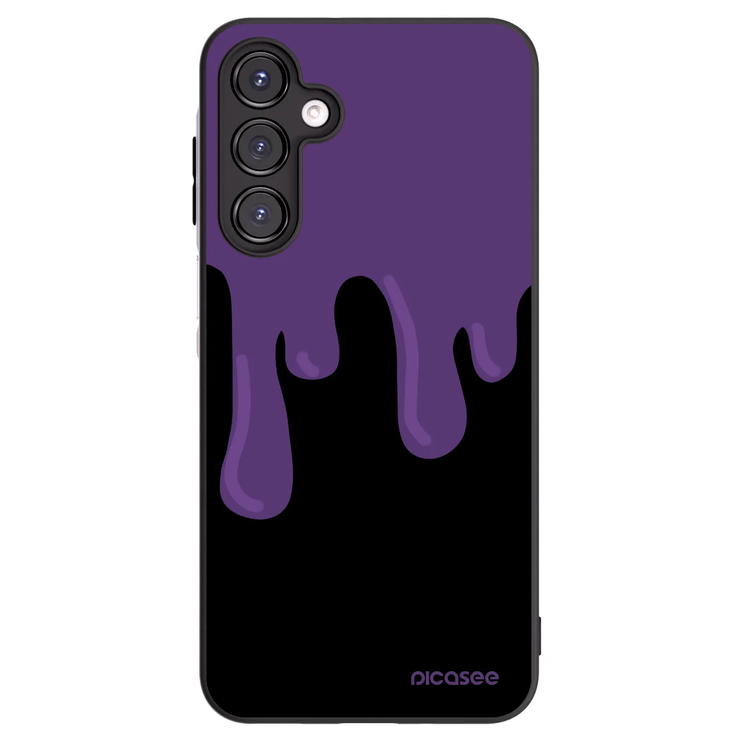 Picasee silikonski črni ovitek za Samsung Galaxy A16 5G - Purple spooky