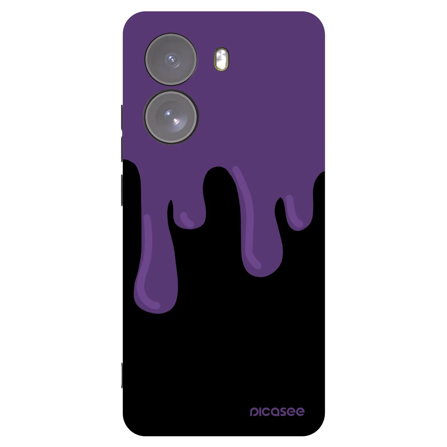 Picasee silikonski črni ovitek za Xiaomi Poco X7 - Purple spooky