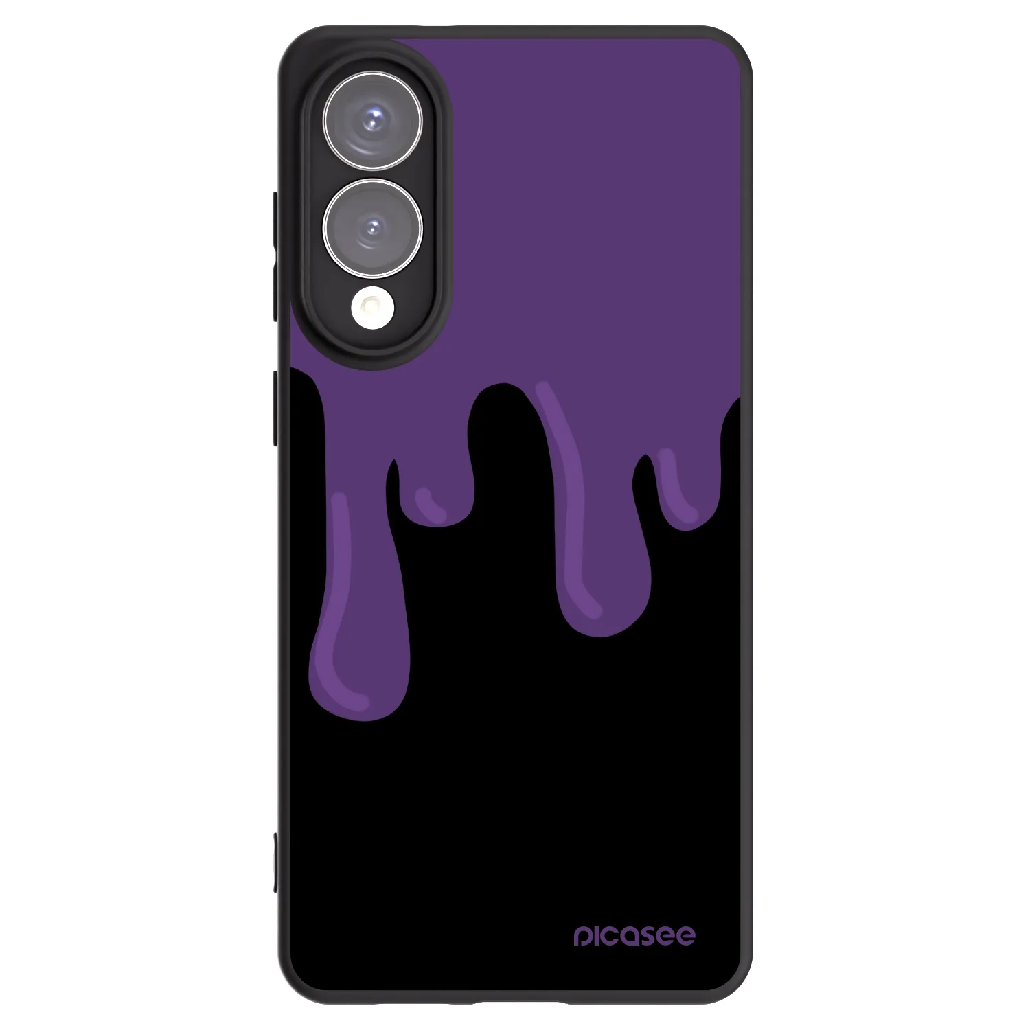 Picasee silikonski črni ovitek za Samsung Galaxy S25 Edge 5G - Purple spooky