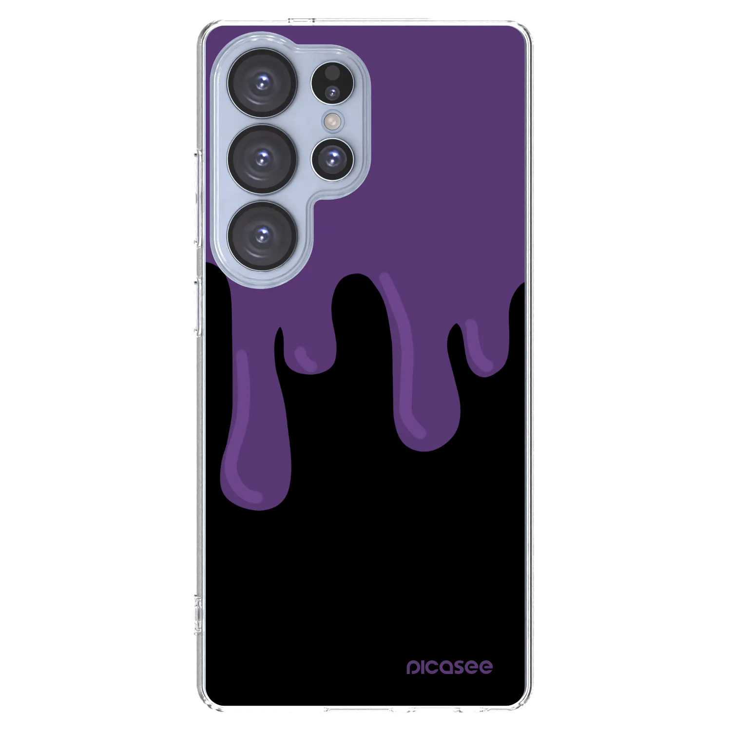 Picasee silikonski prozorni ovitek za Samsung Galaxy S25 Ultra 5G - Purple spooky