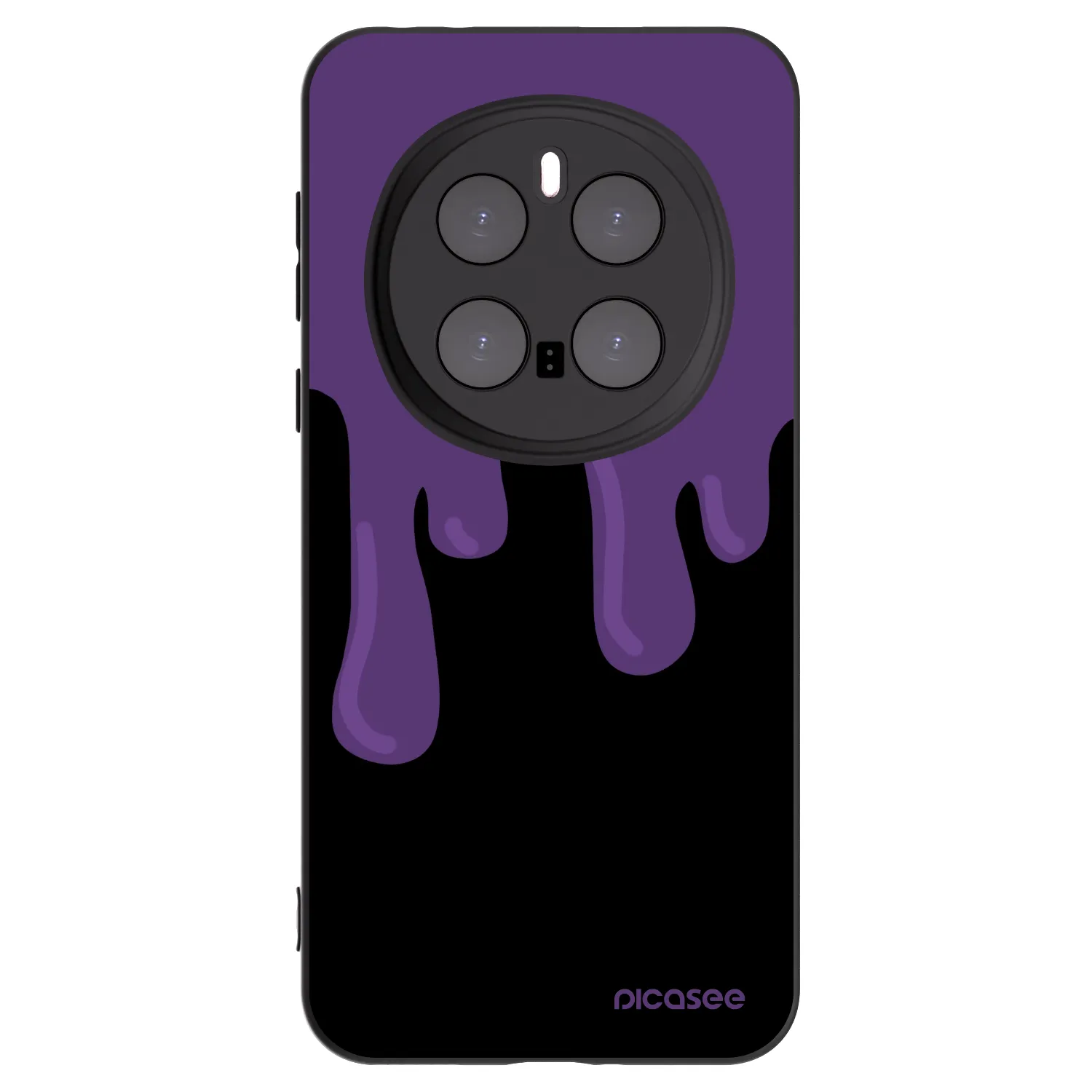 Picasee silikonski črni ovitek za Honor Magic7 Pro 5G - Purple spooky