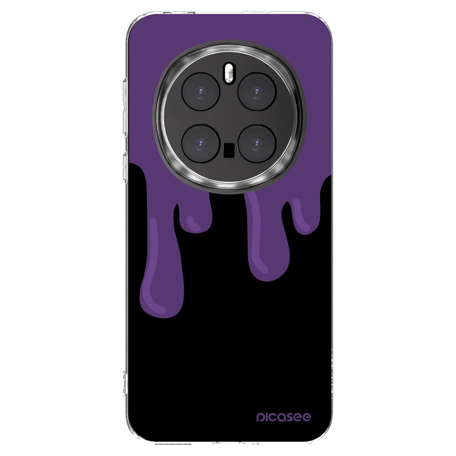 Picasee silikonski prozorni ovitek za Honor Magic7 Pro 5G - Purple spooky