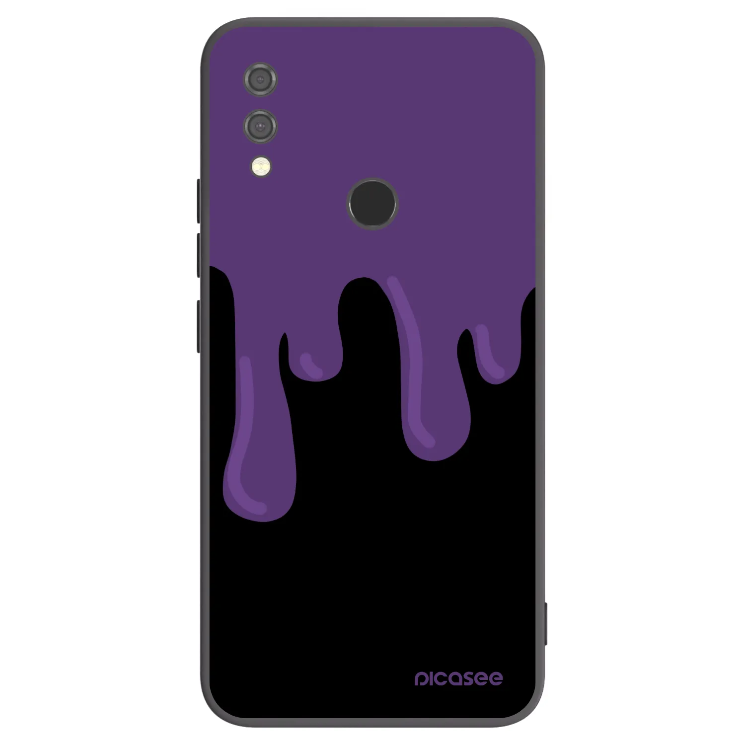 Picasee silikonski črni ovitek za Xiaomi Redmi Note 7 - Purple spooky