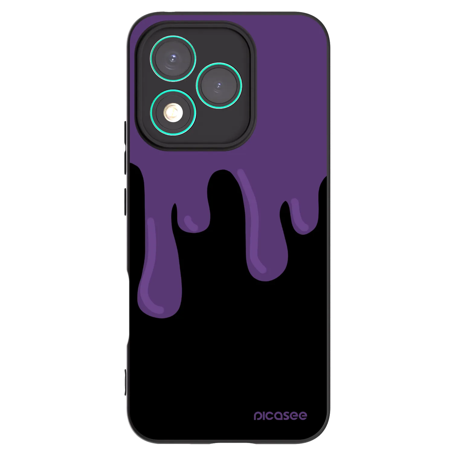 Picasee silikonski črni ovitek za Honor 400 Lite 5G - Purple spooky