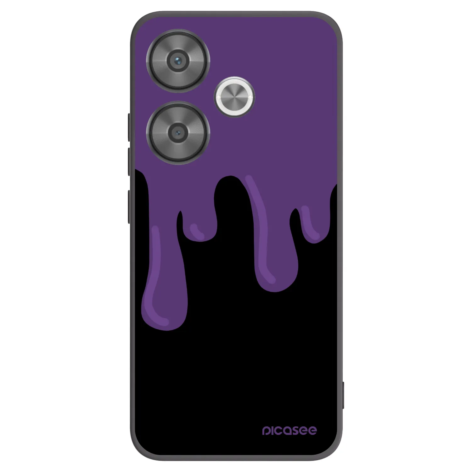 Picasee silikonski črni ovitek za Xiaomi Poco F6 - Purple spooky