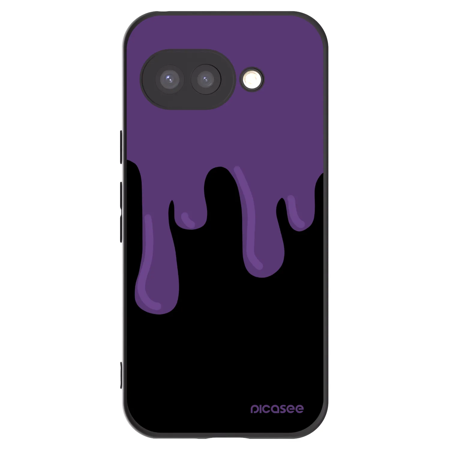 Picasee silikonski črni ovitek za Google Pixel 9a - Purple spooky