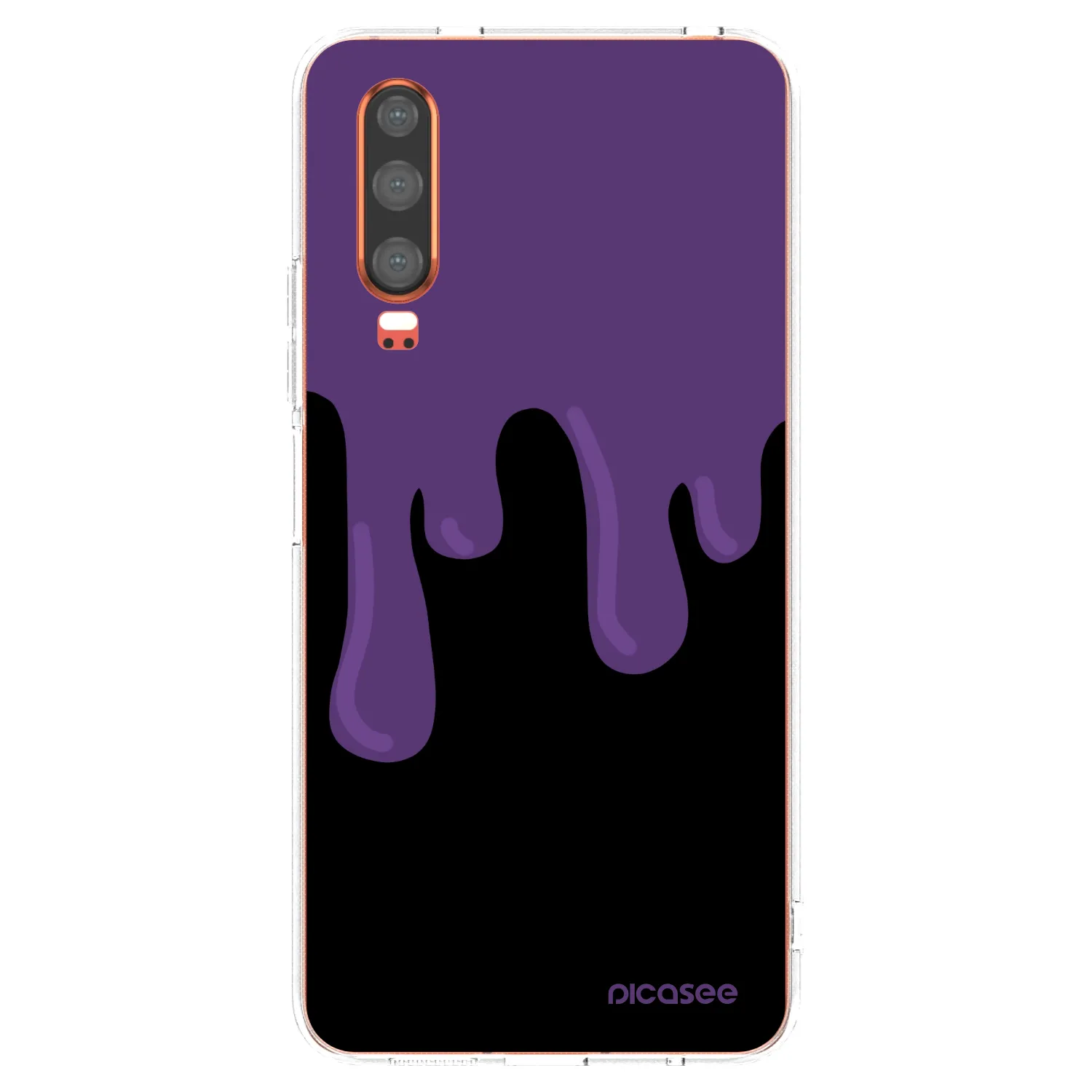 Picasee silikonski prozorni ovitek za Huawei P30 - Purple spooky